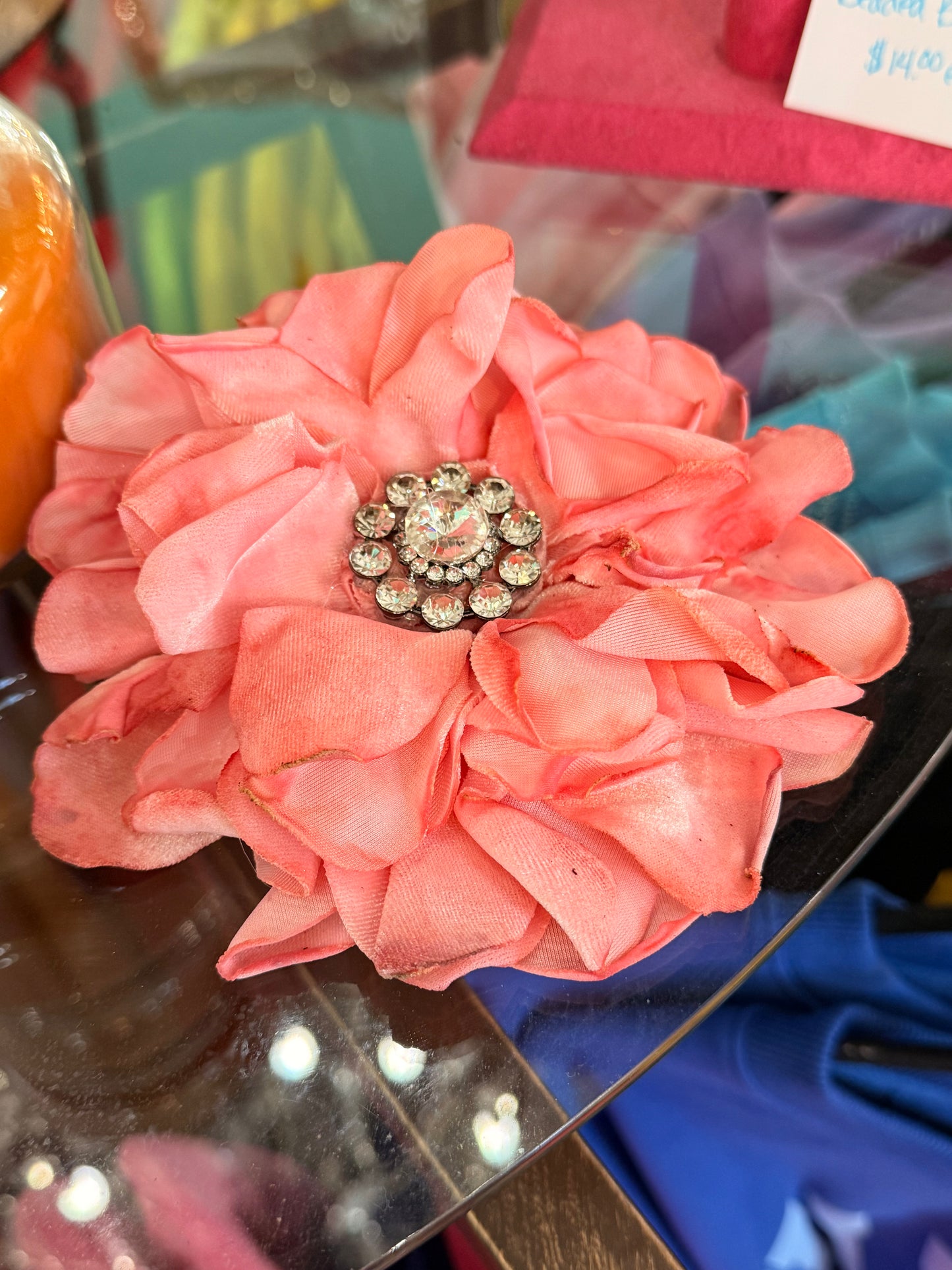 Soft Pink Flower Pin
