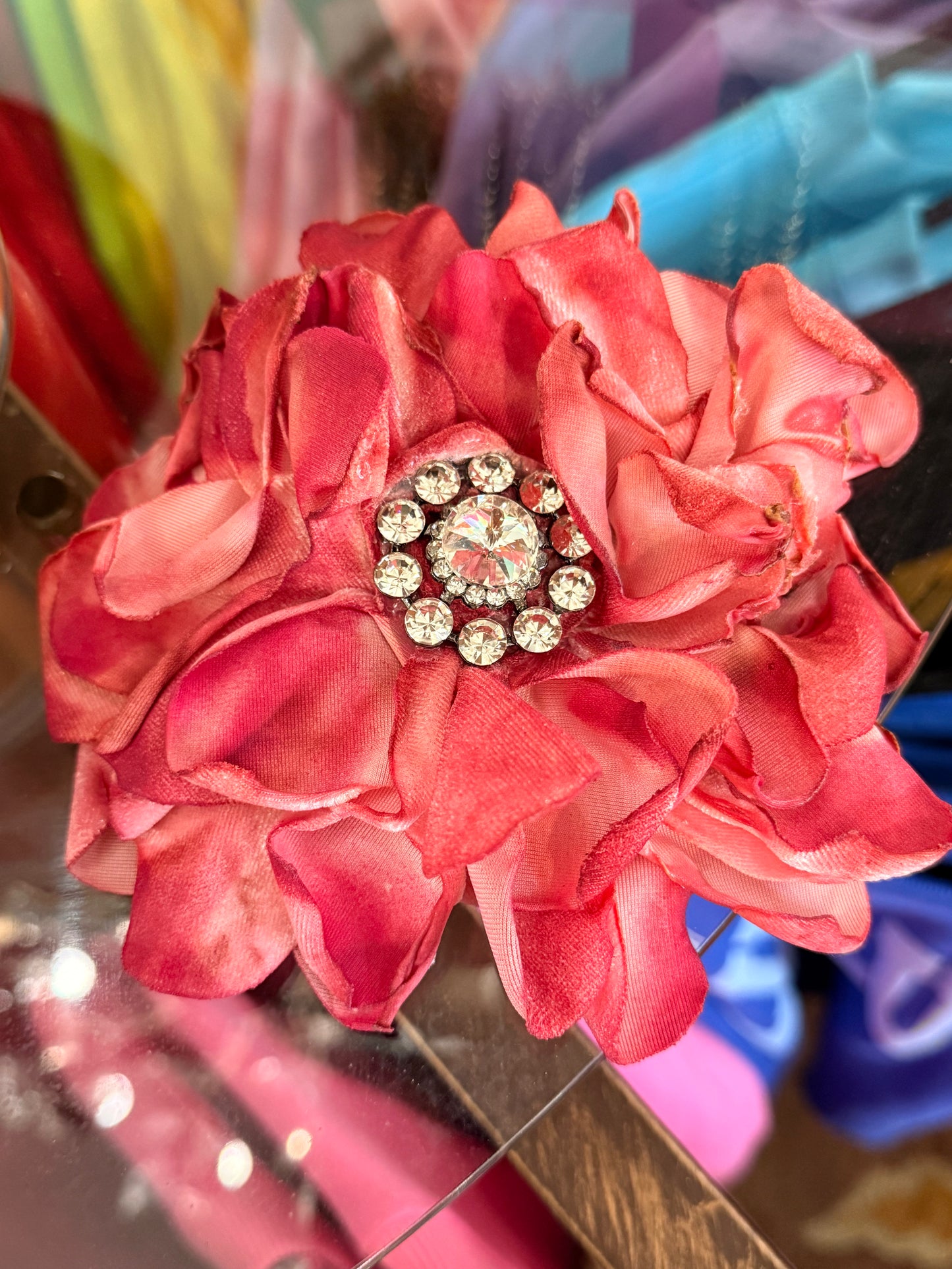 Magenta Flower Pin