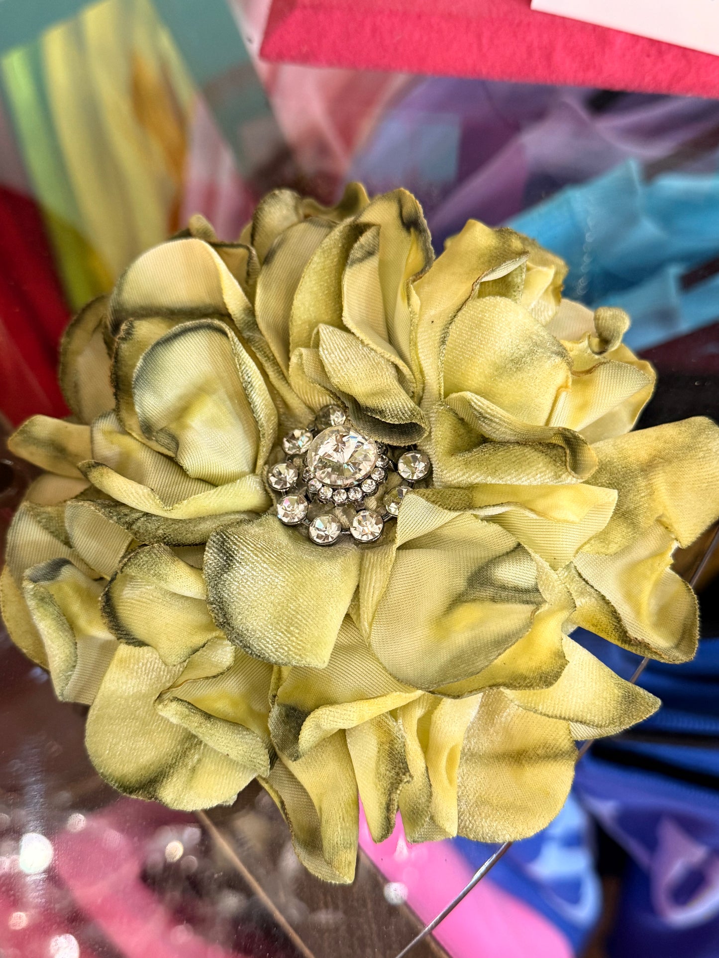 Olive Flower Pin