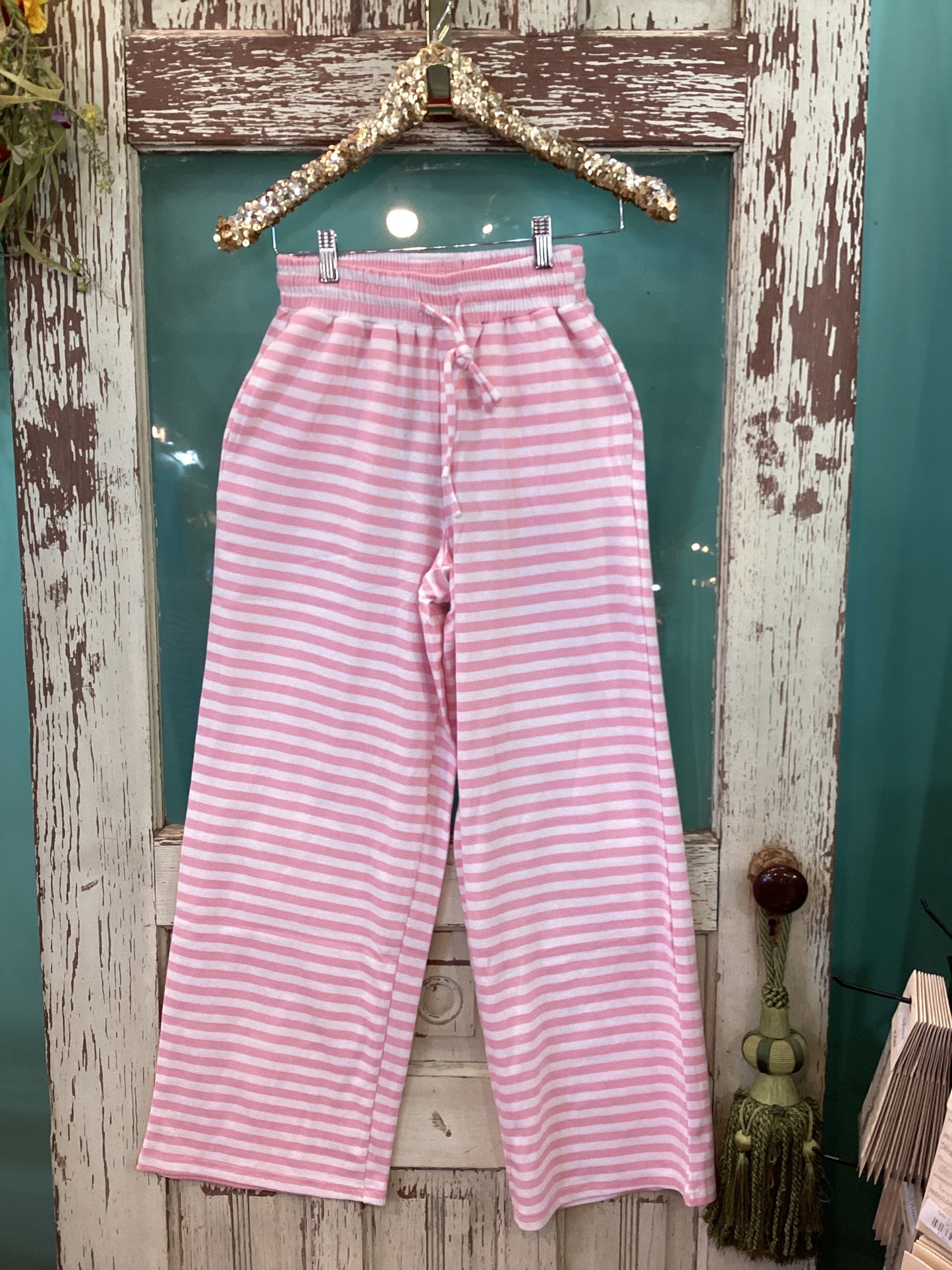 Pink Striped LuLu MAC PANTS