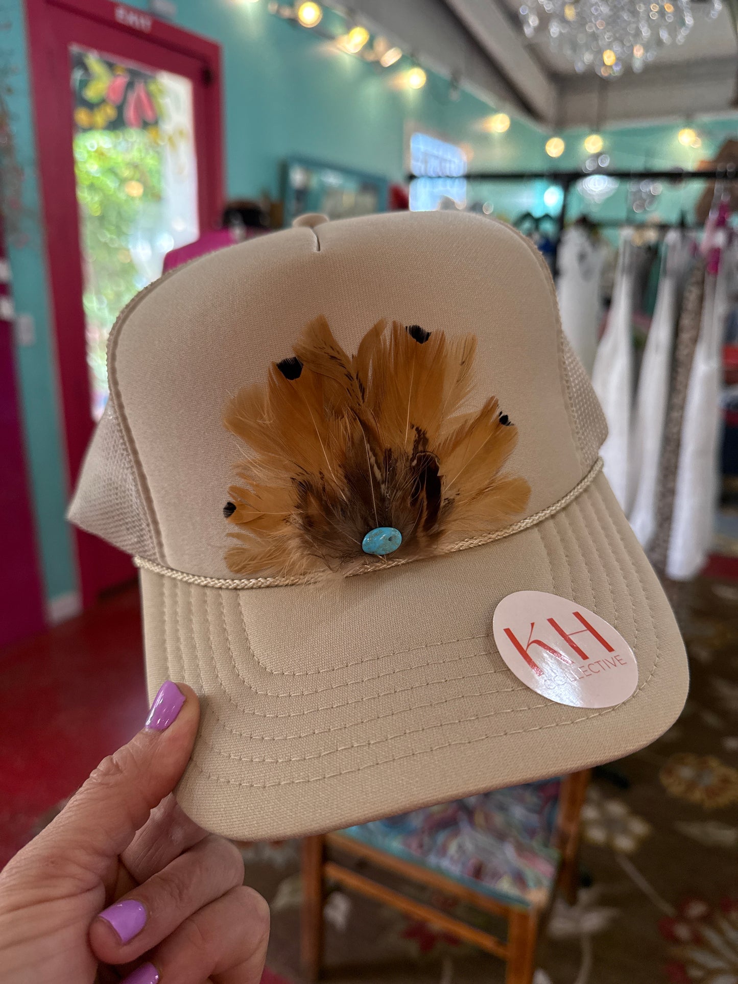 Feather Trucker Hat #1