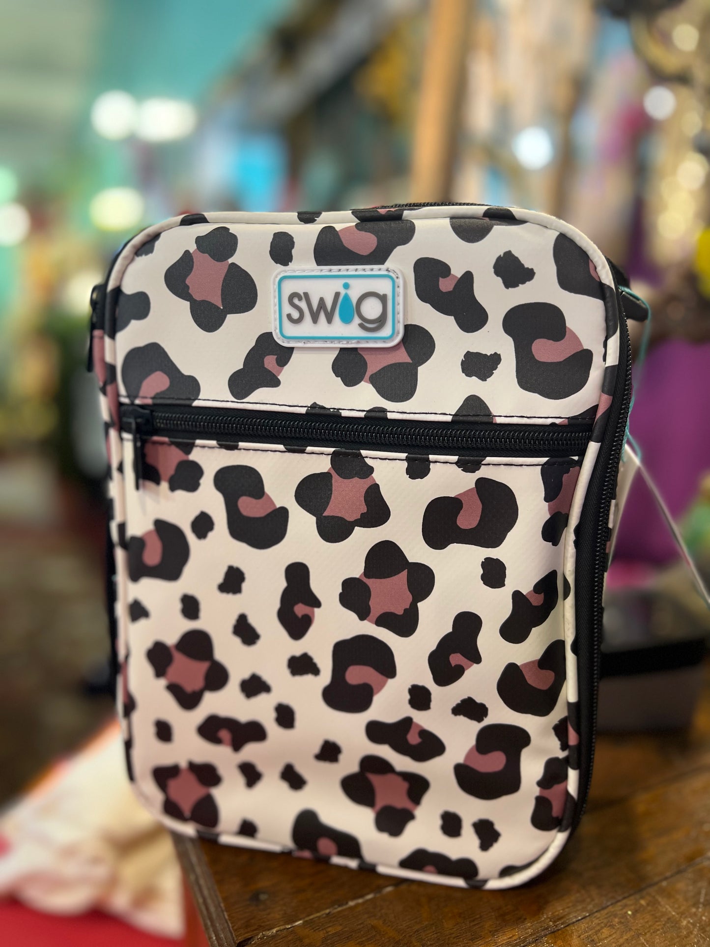 Swig Luxy Boxxi Leopard Lunch Bag