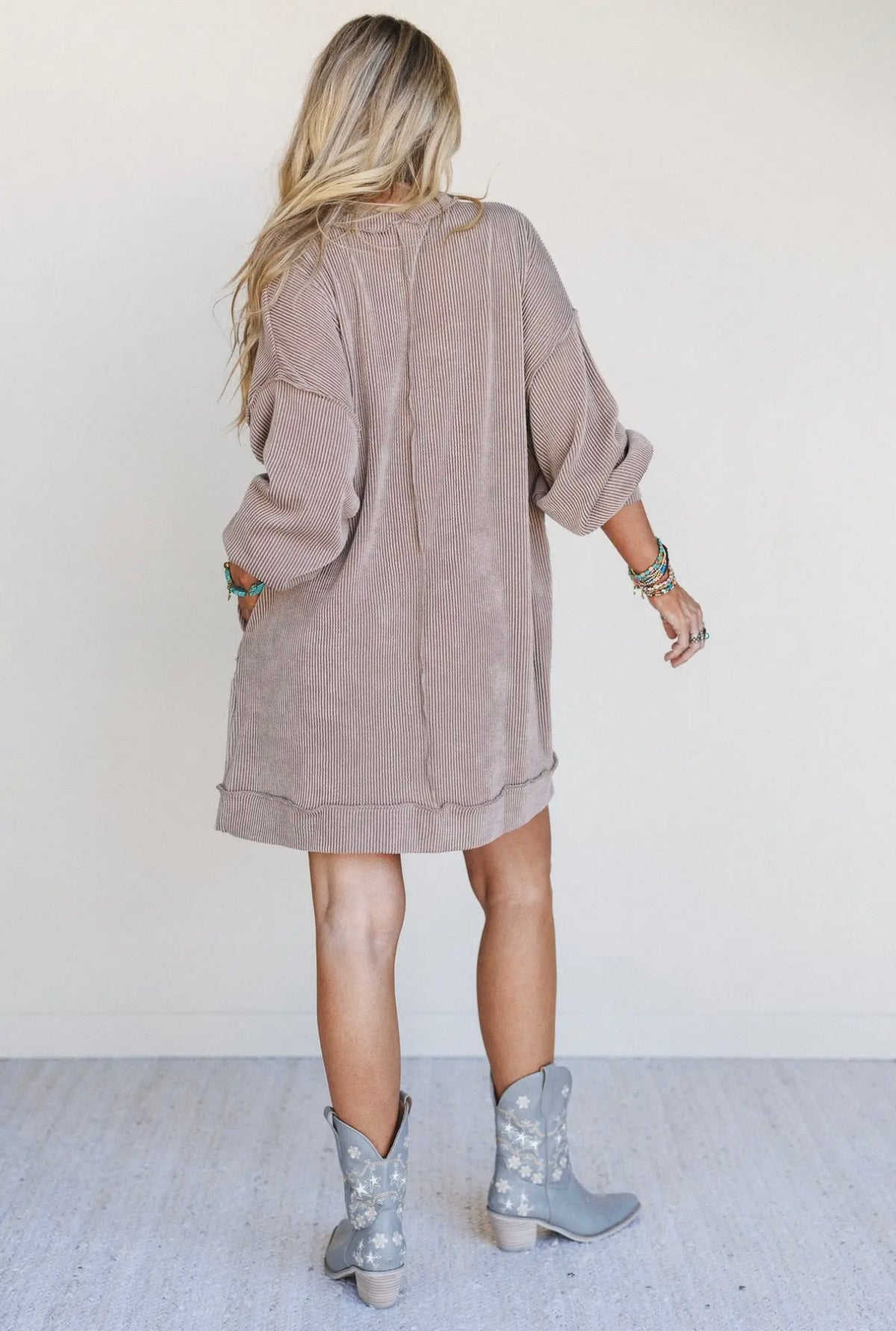 Three Birds Nest Moon Glow Dress in Acorn