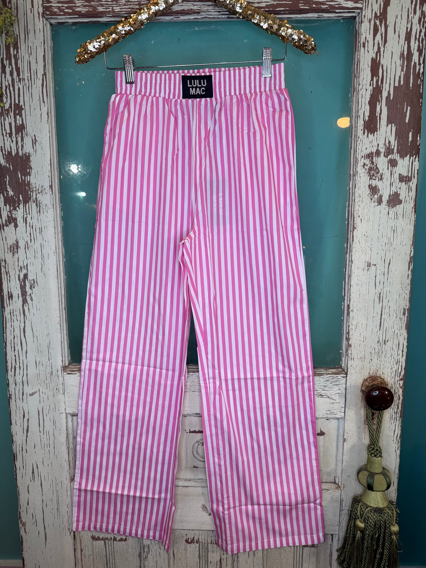 LuLu Mac Pink Pin Stripe Pants