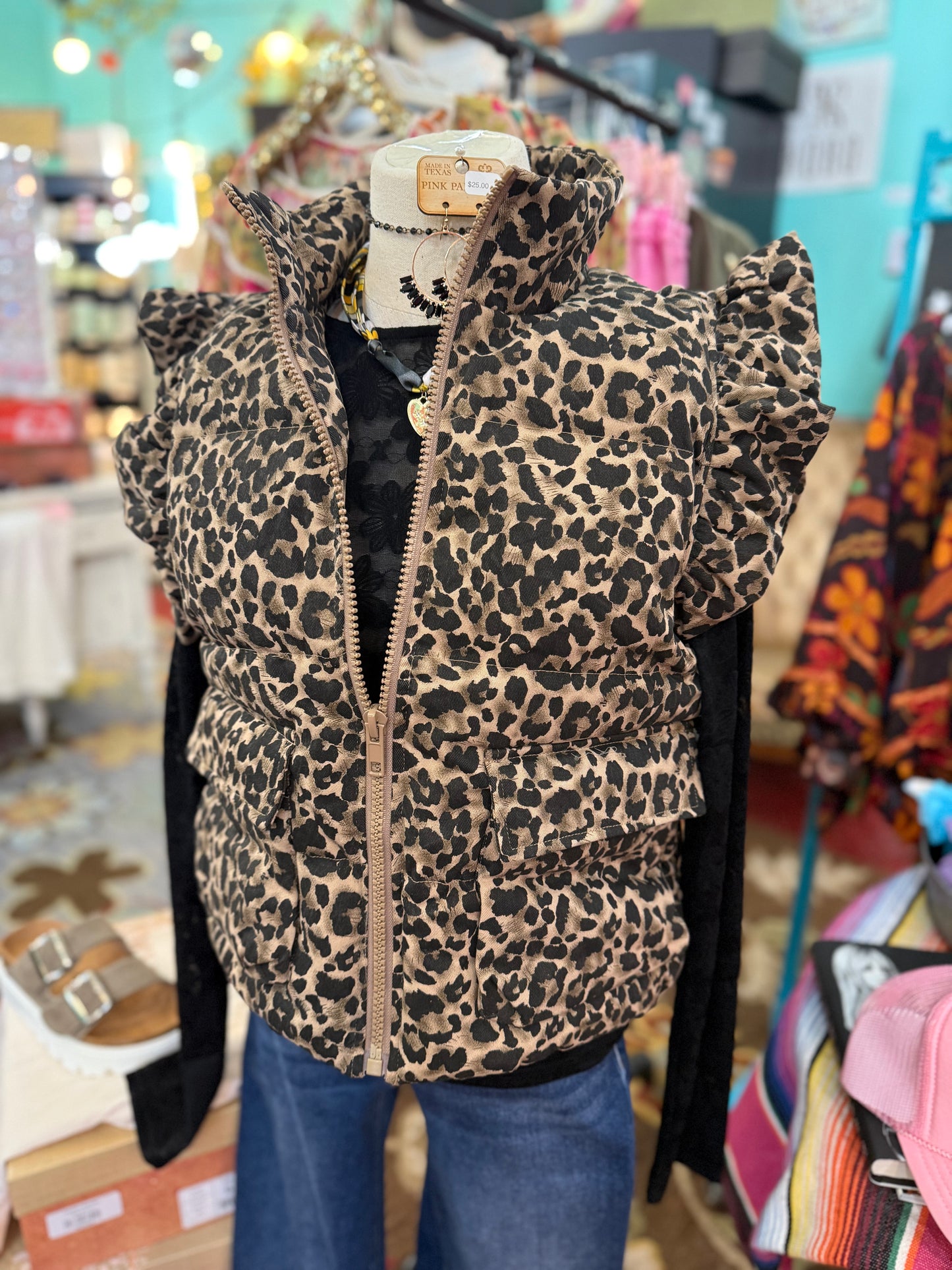 Fergie Leopard Vest