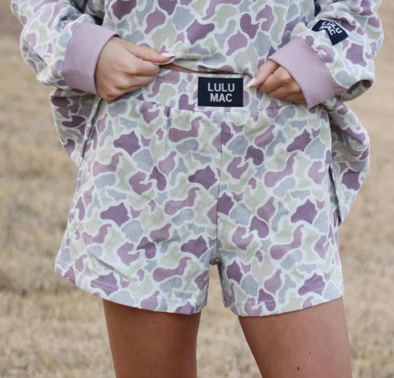 LULU MAC Waffle Camo Short