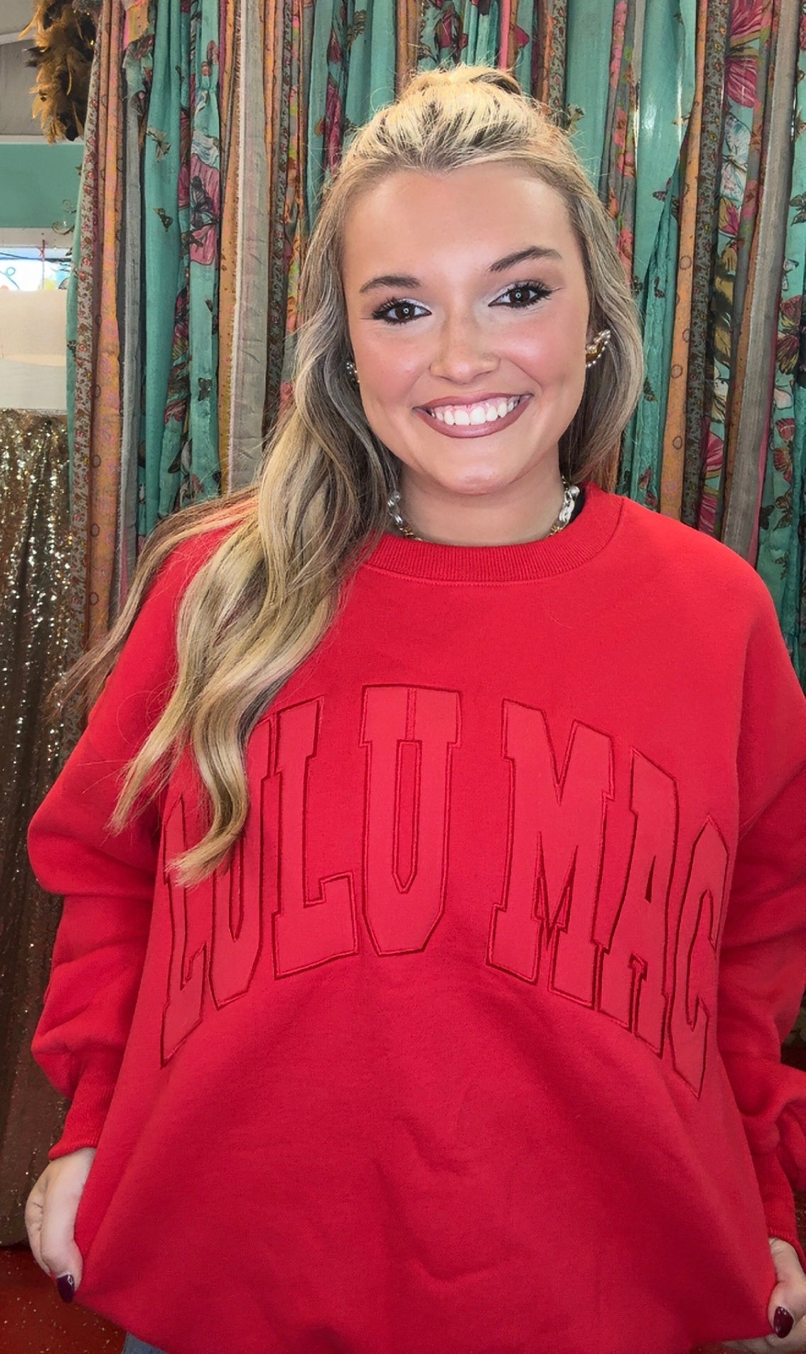 Red on Red LuLu MAC Sweatshirt
