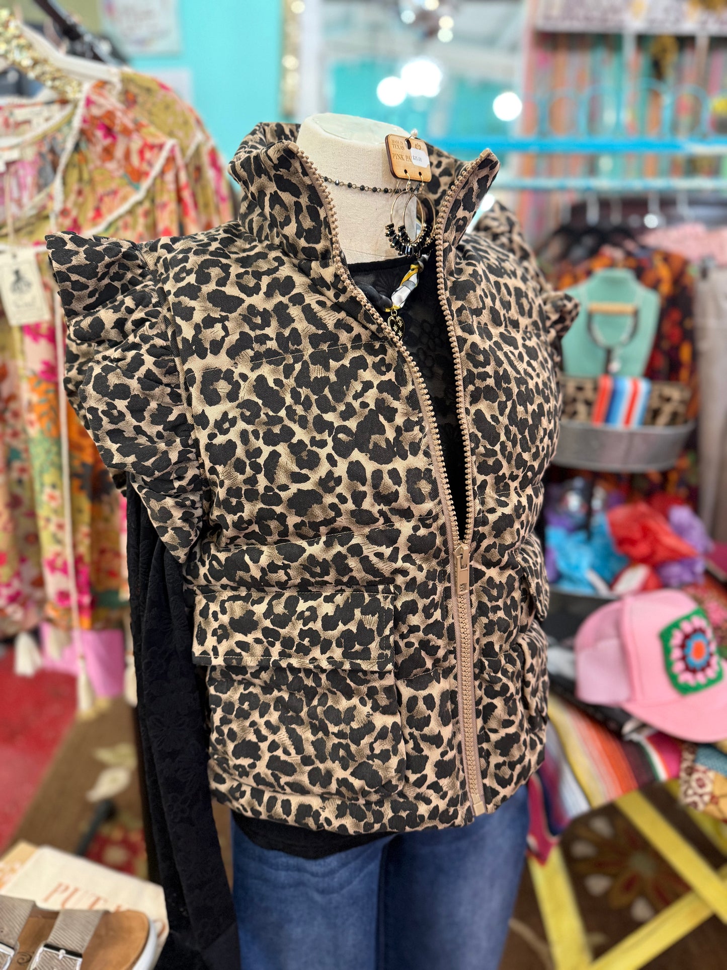 Fergie Leopard Vest
