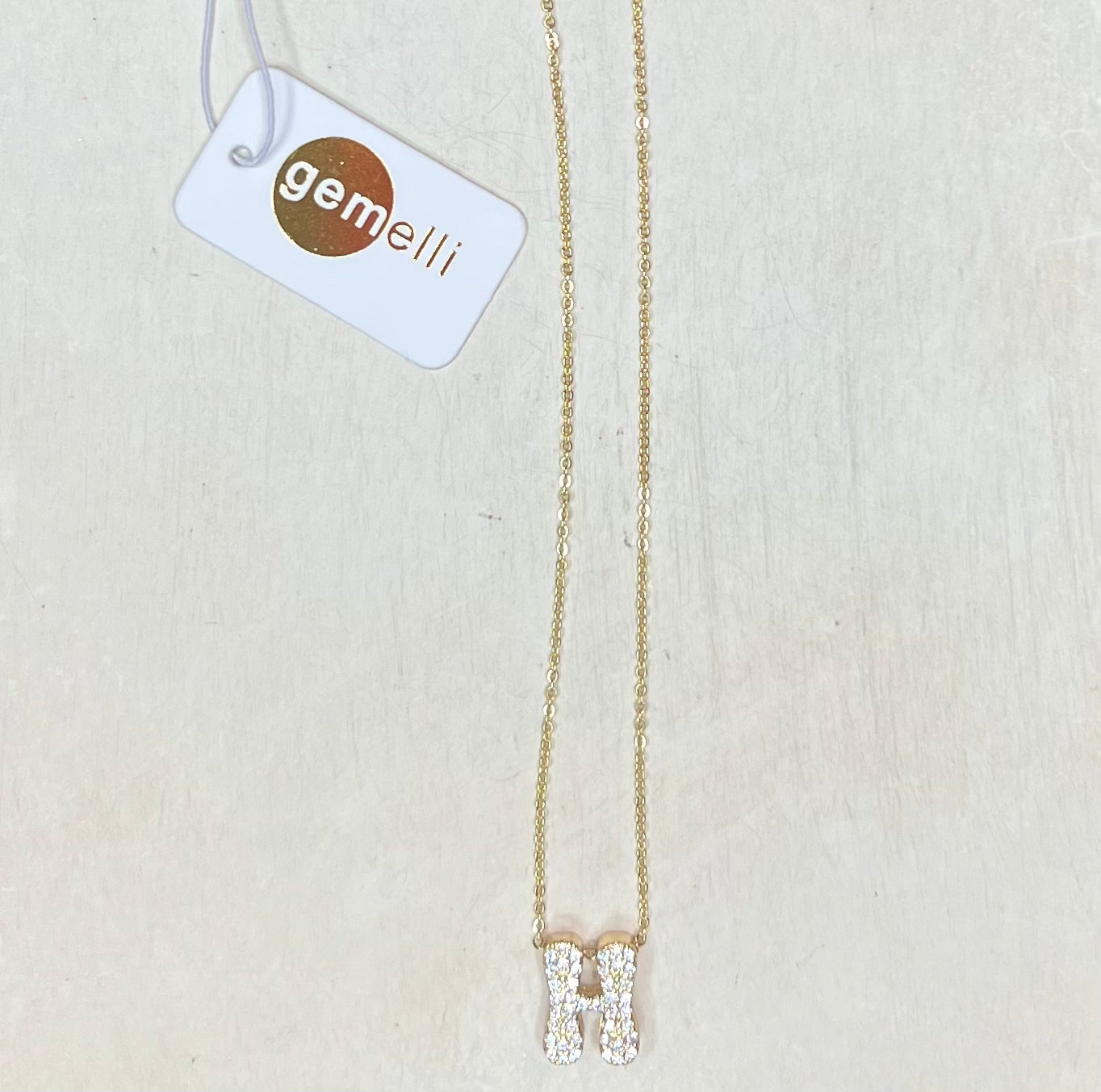 CZ Initial Necklace