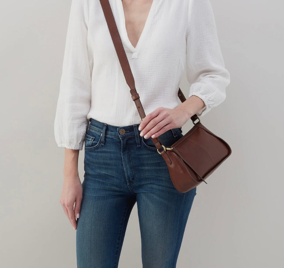 The BellamySmall Crossbody in Brown