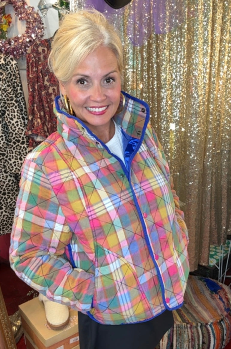 The Ray Quilted Plaid Jacket