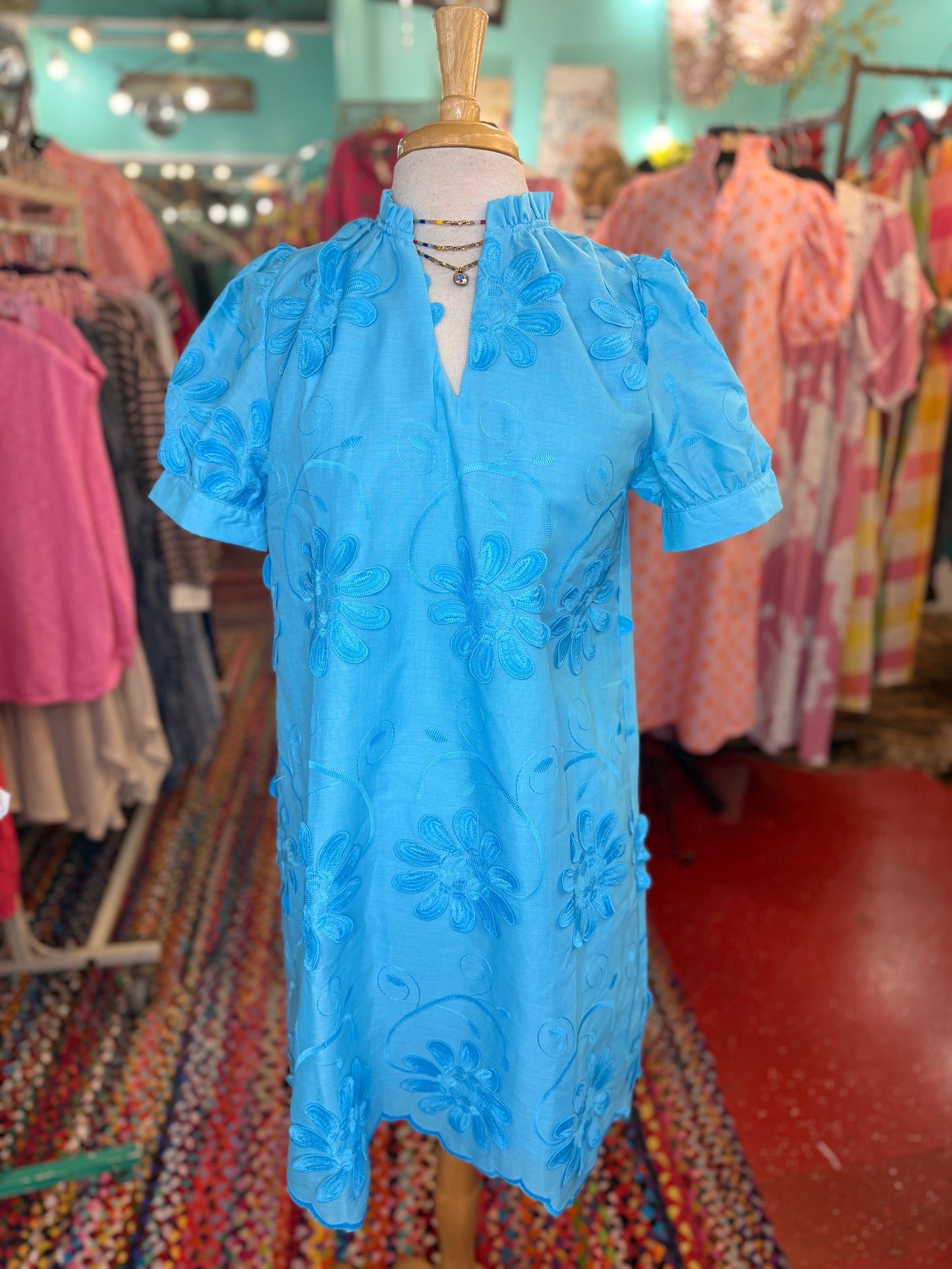 Follow Your Heart Dress in Azure Blue