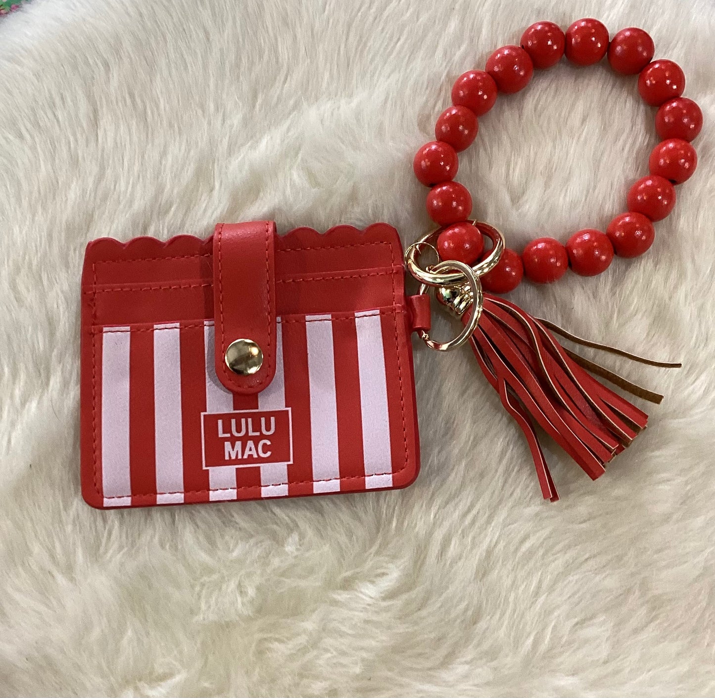 LuLu MAC ID WALLET IN RED
