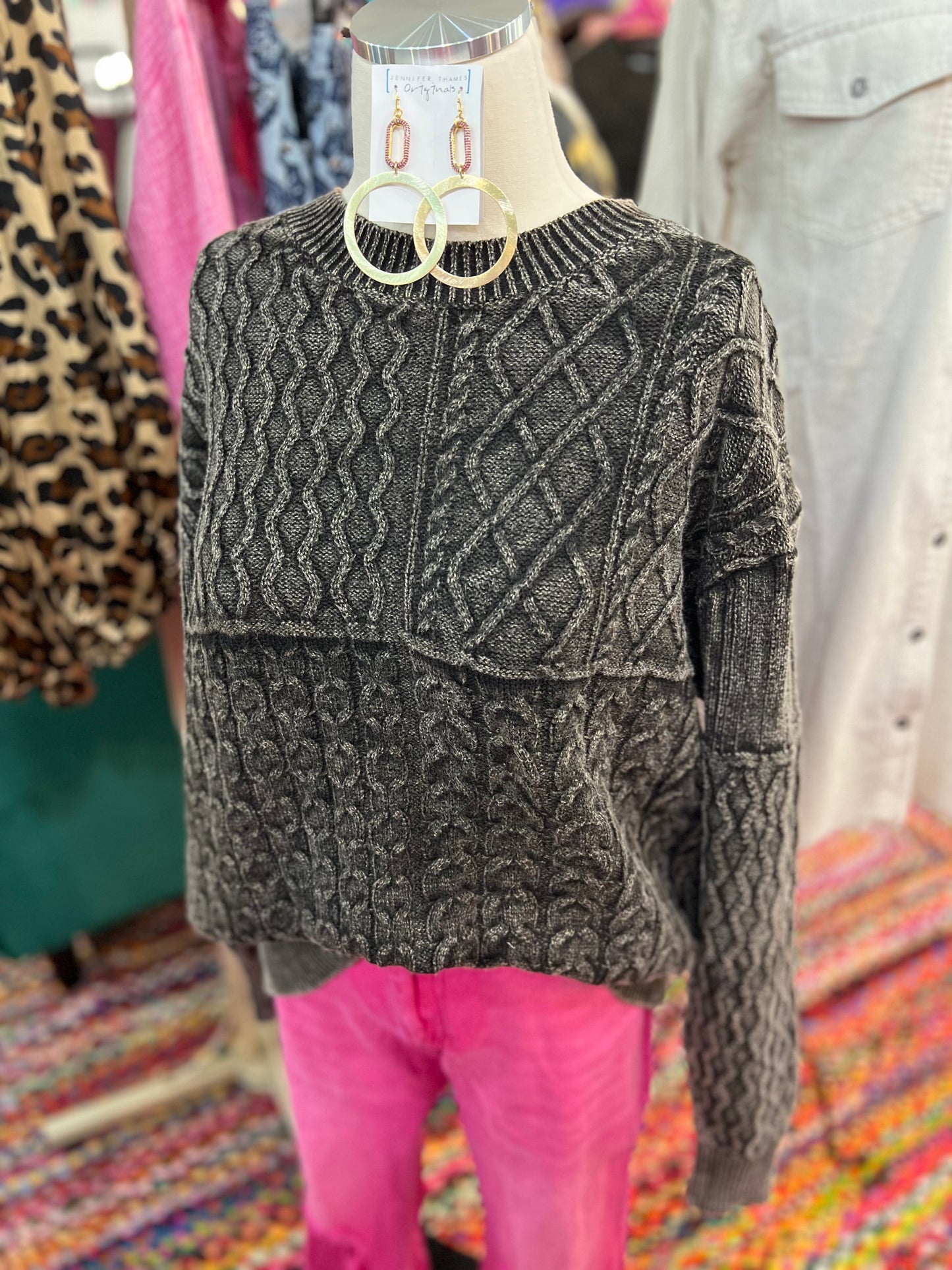 Chesney Chocolate Sweater