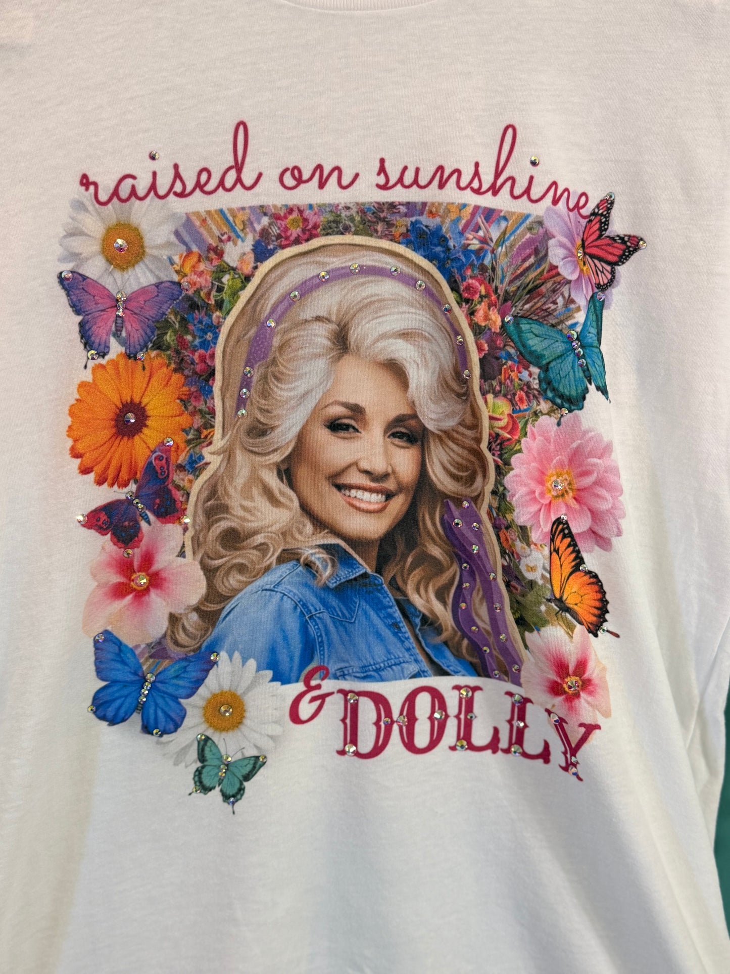 Crystal Raised On Dolly & Sunshine T Shirt
