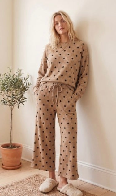 The Jennings Ribbed Polka Dot Set