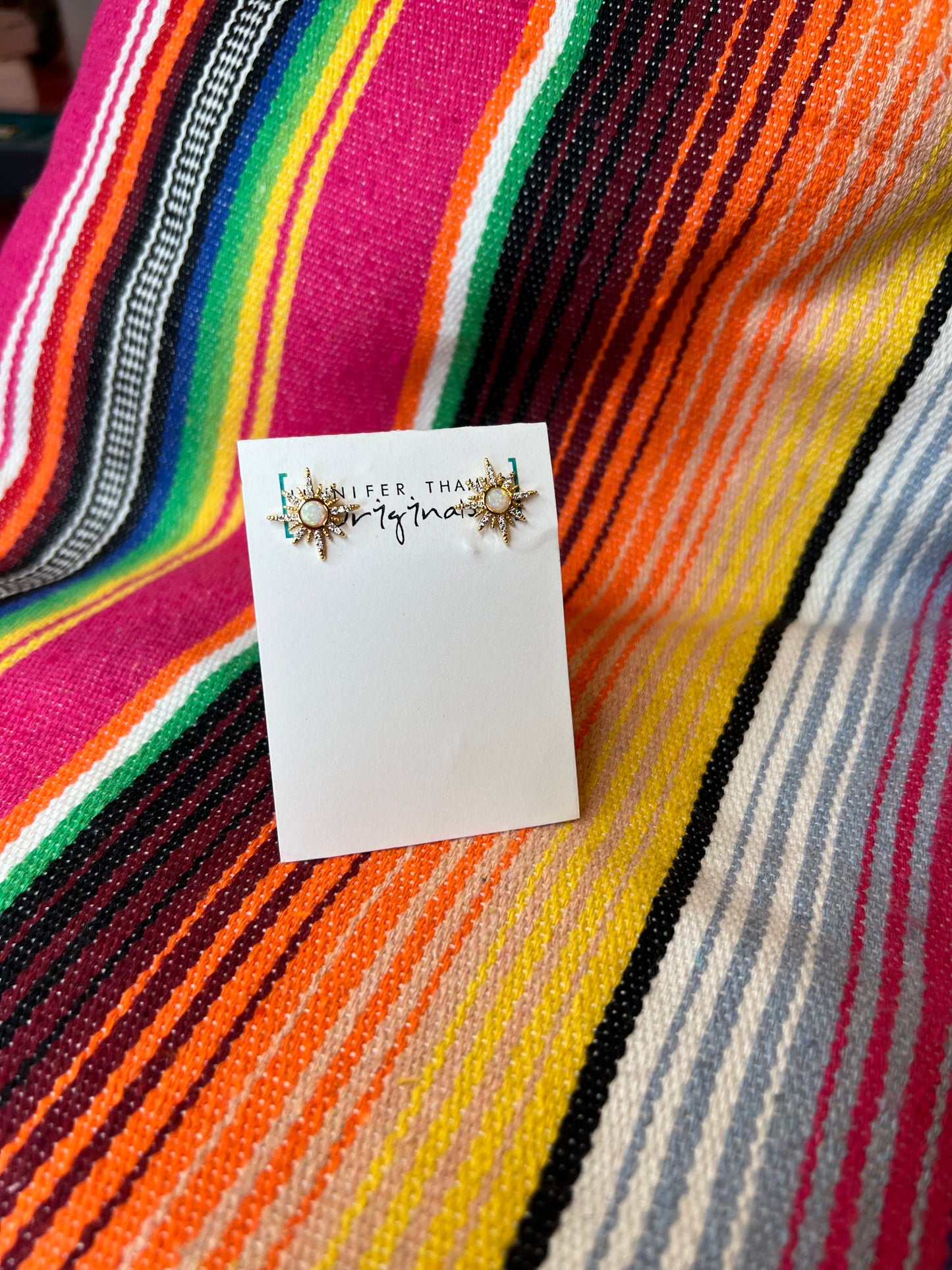 Opal Starburst Stud