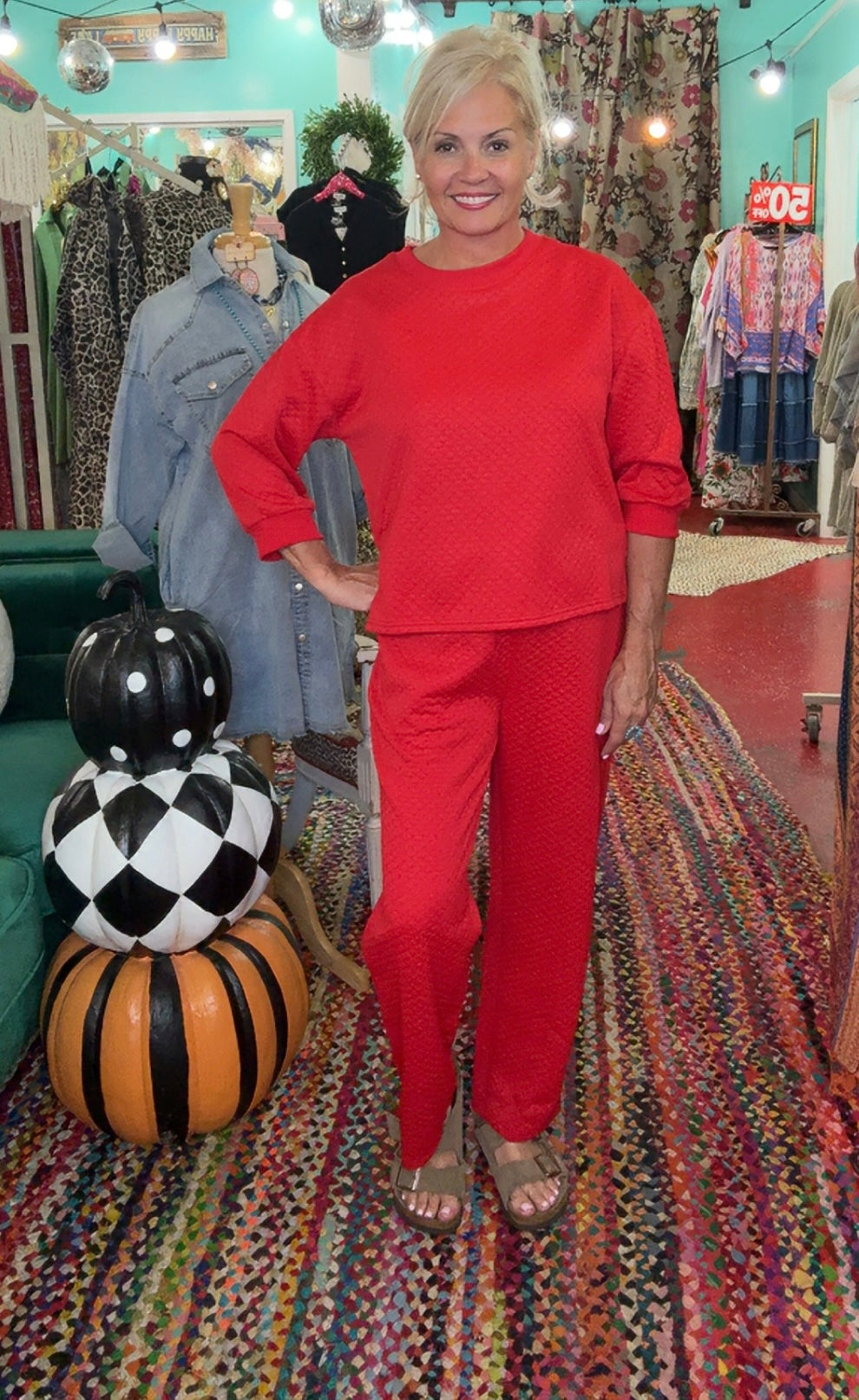 Dreaming of Forever Pant Set in Red