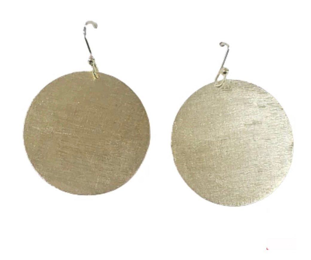 Large Disc Earrings