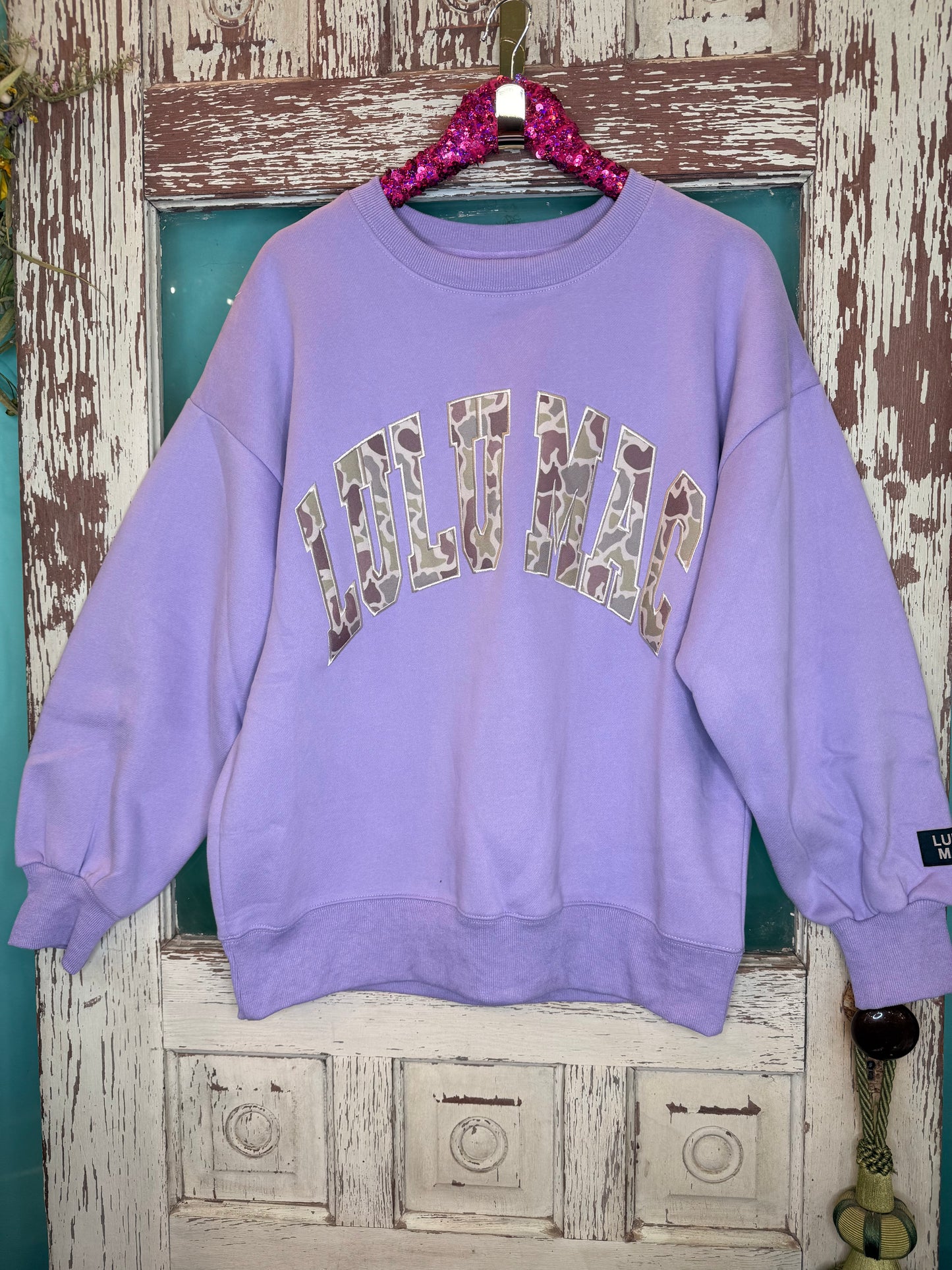 LuLu Mac Lavender Camo Sweatshirt