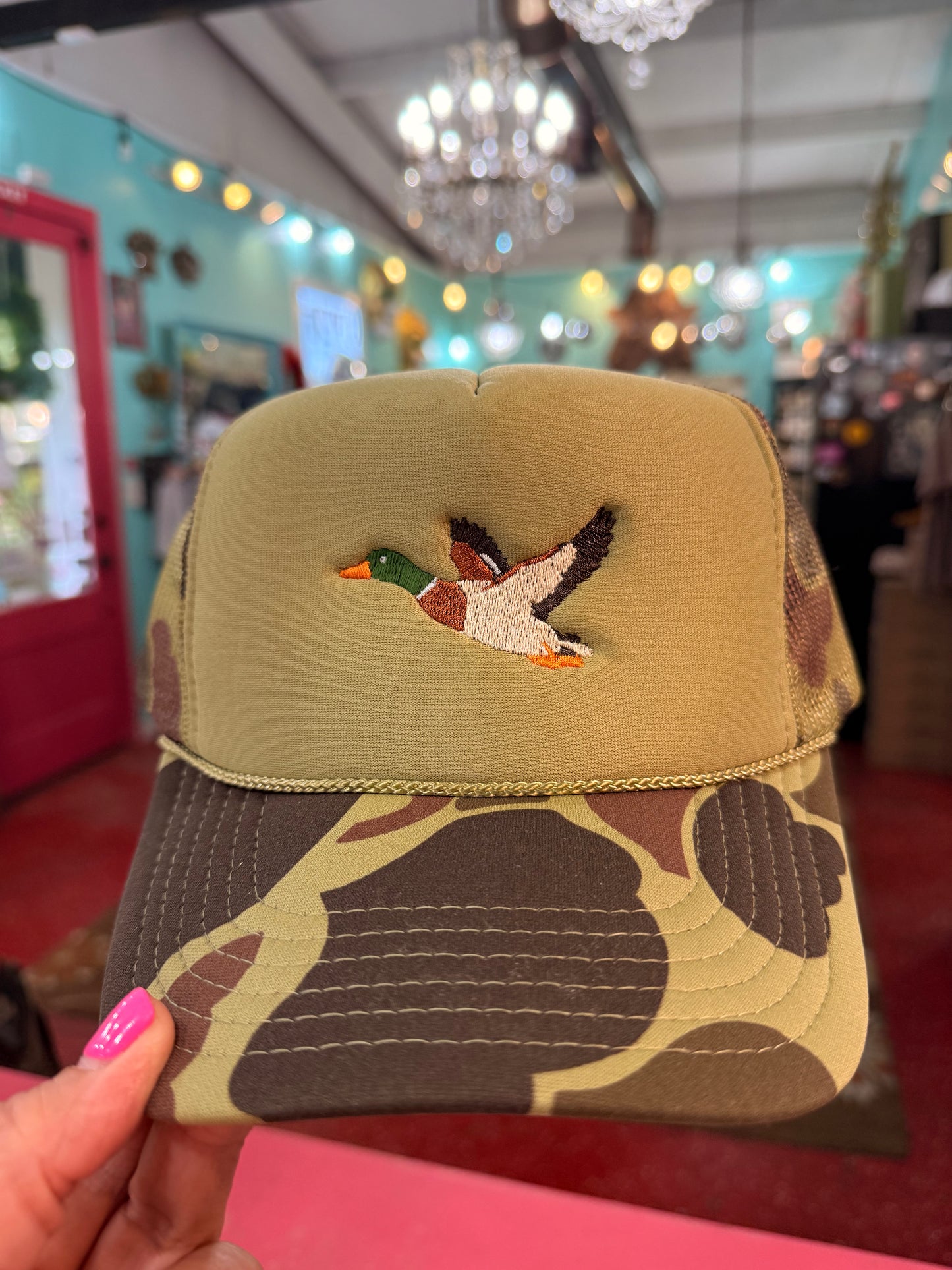 Mallard Embroidered Trucker Hat