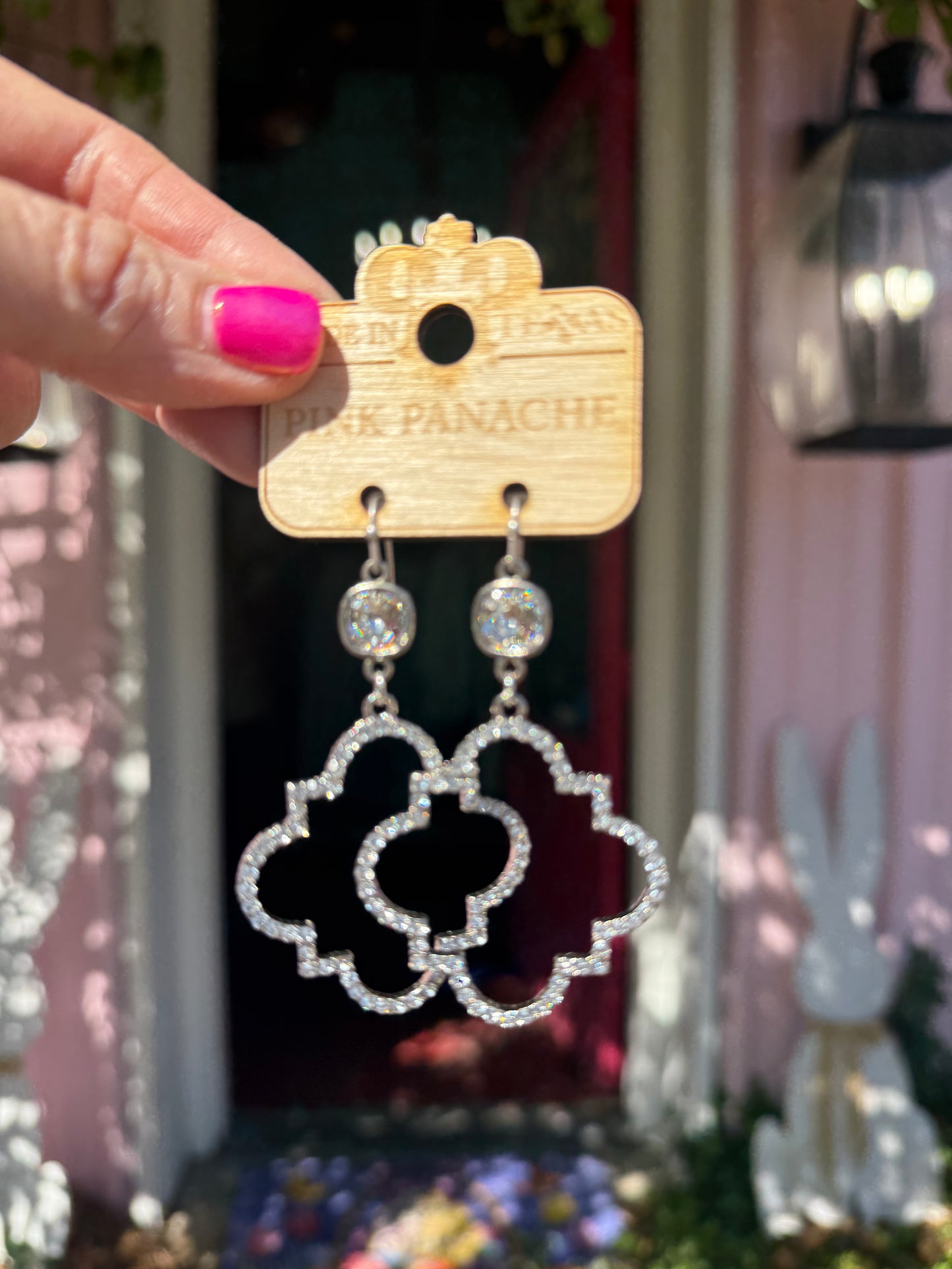 Silver Clover Earrings