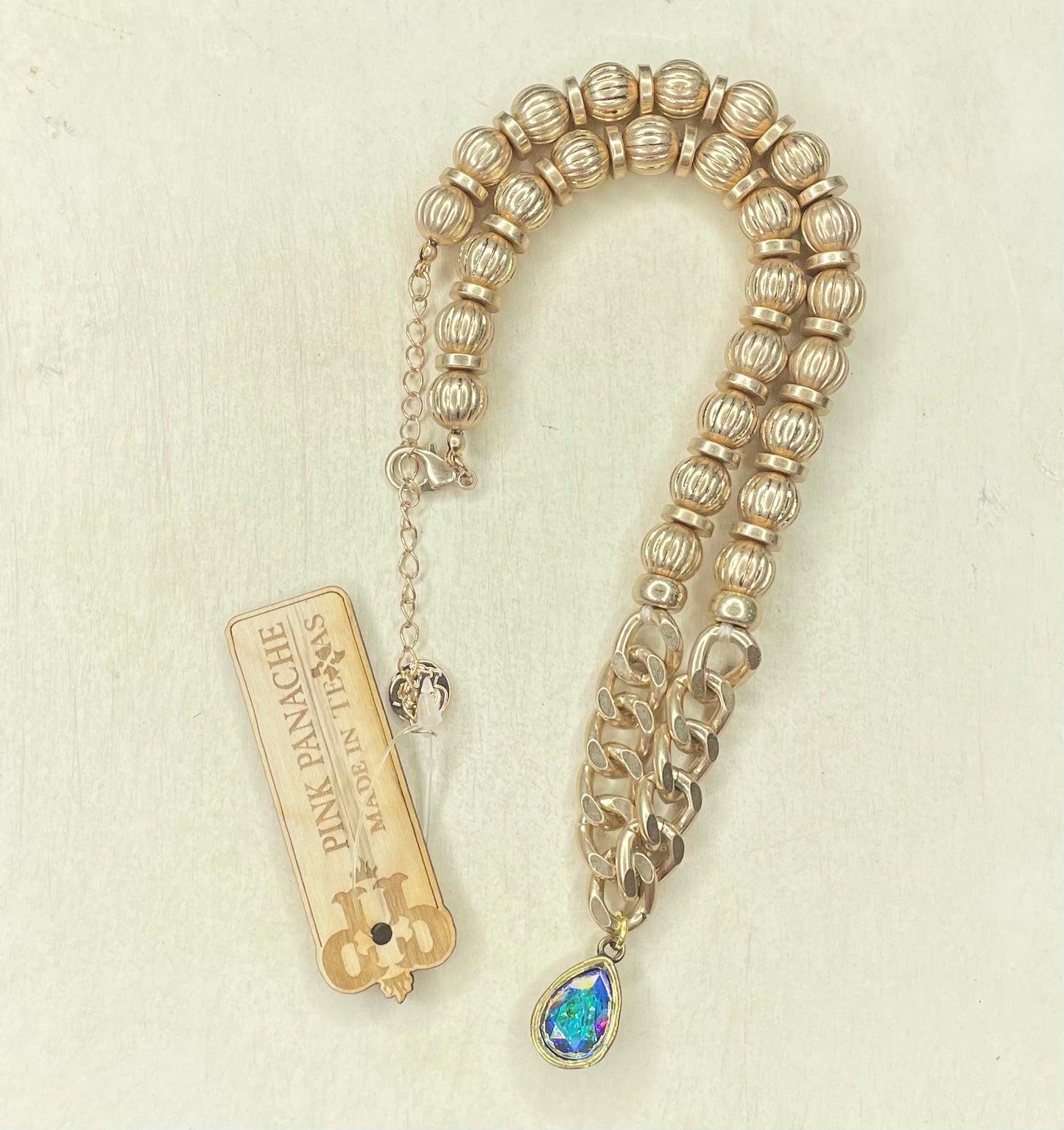 Pink Panache Necklace - 1RTSN486BAB