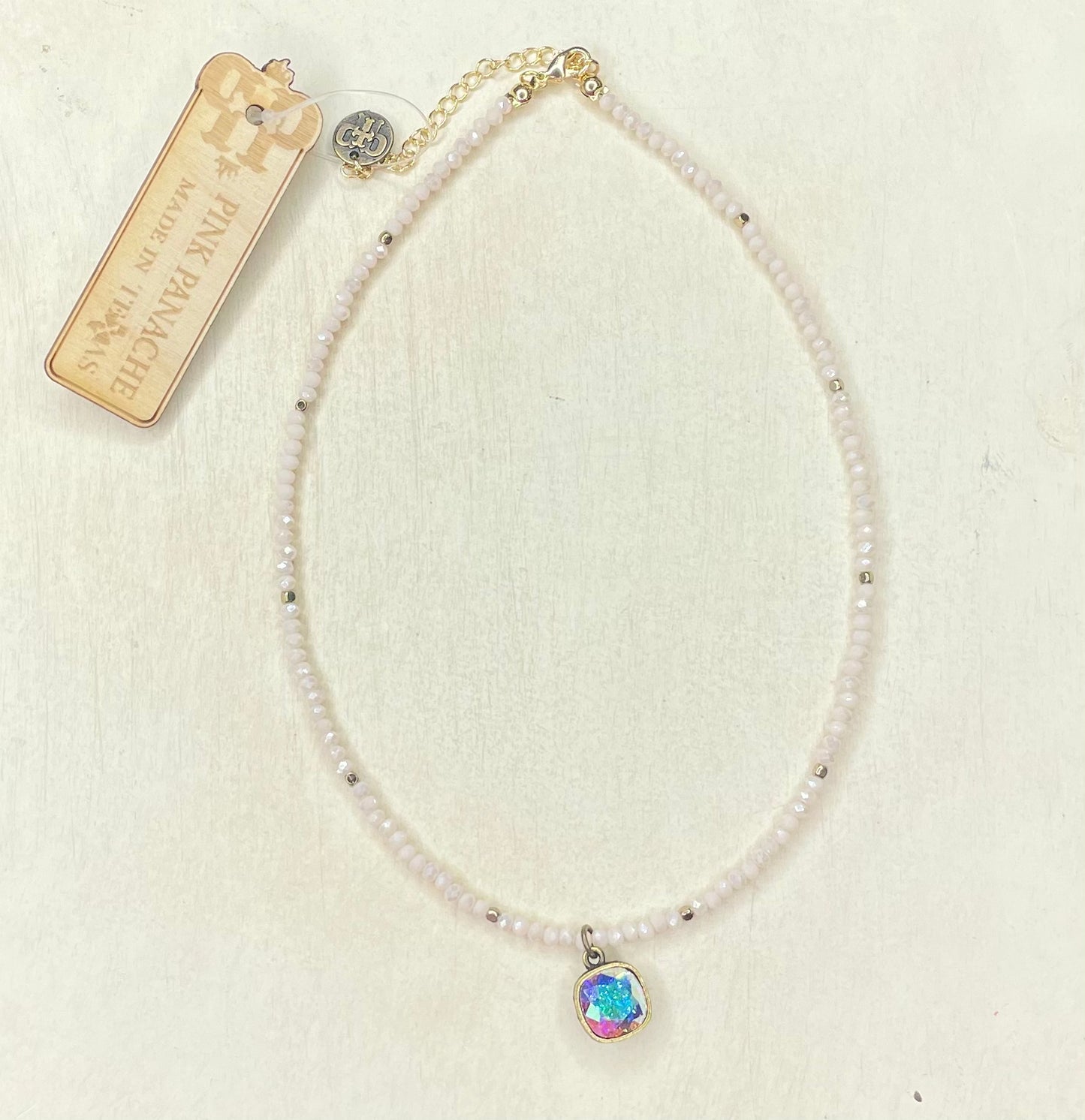 Pink Panache Necklace - 1RTSN396BAB