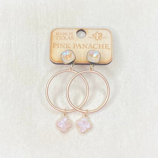 Pink Panache Earrings - 1CNC D113