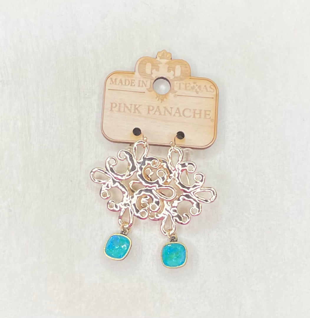 Pink Panache Earrings - 1RTSE619BLD