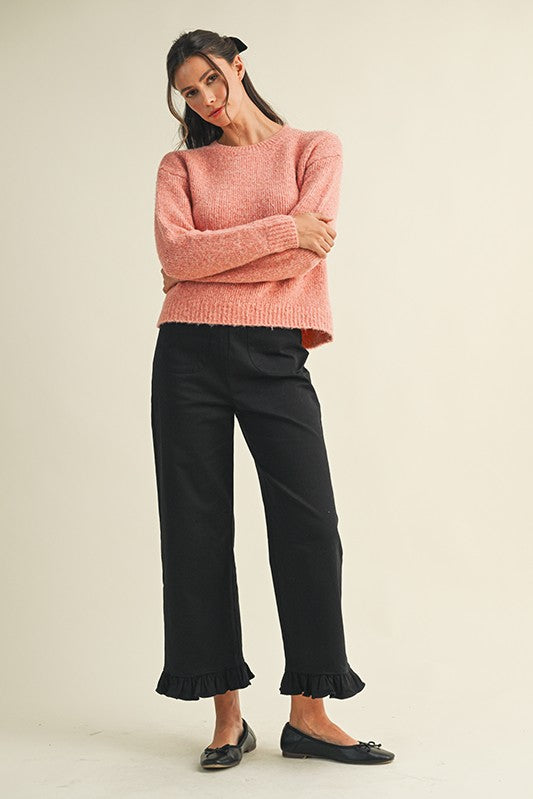 Moondance Stretch Ruffle Hem Pants