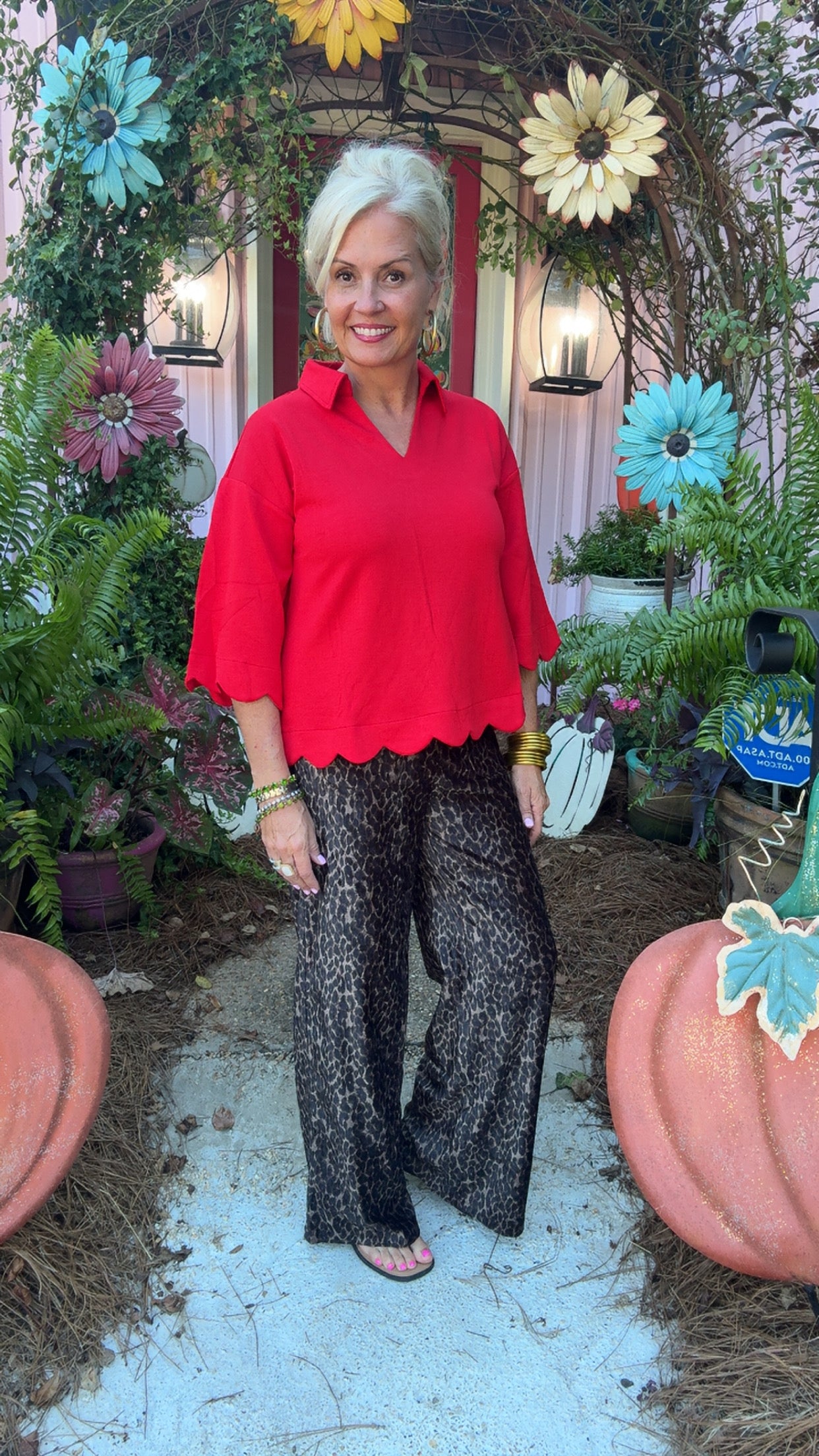 The Della Scalloped Top