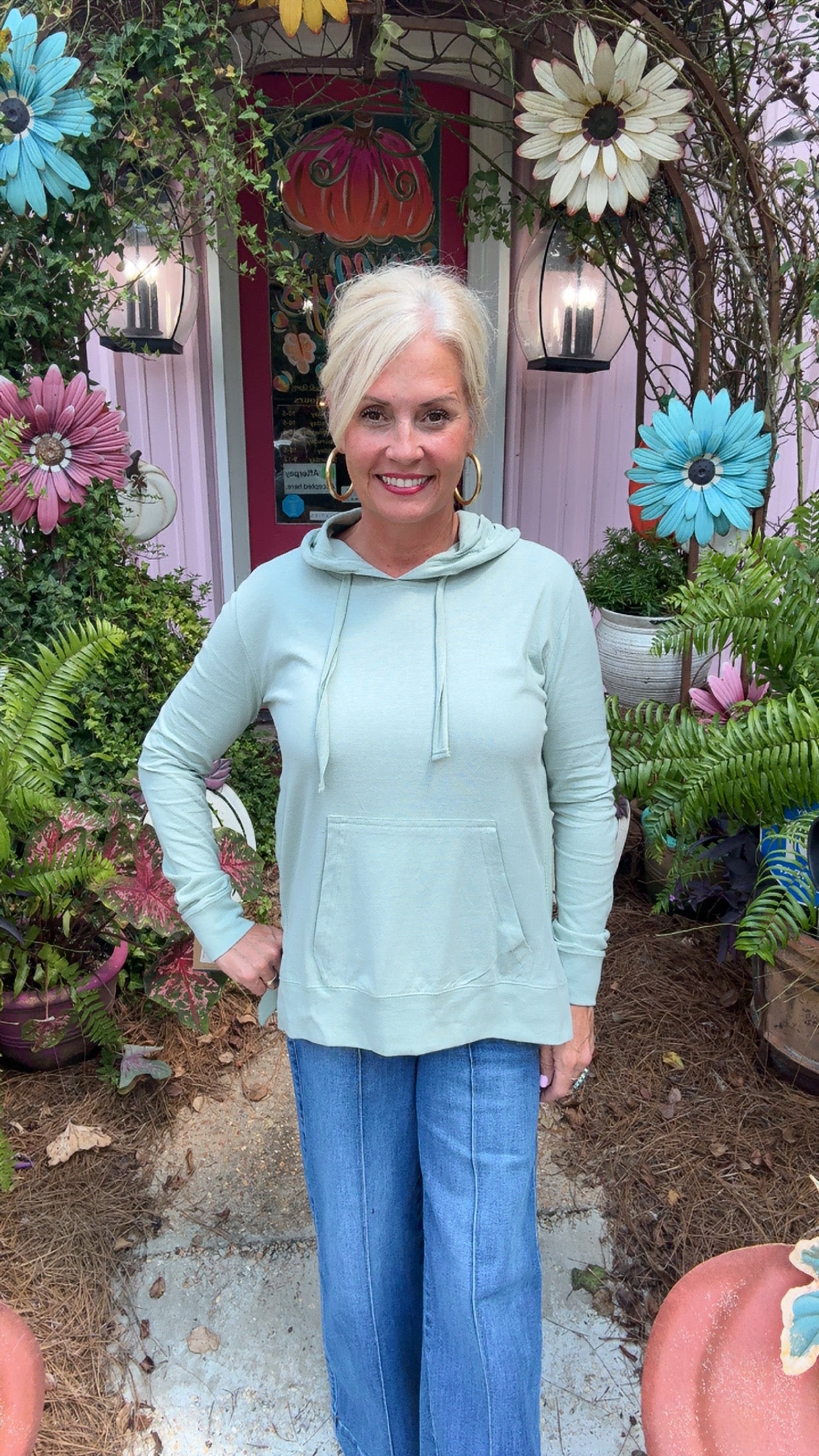 Jones Hoodie in Sage Green