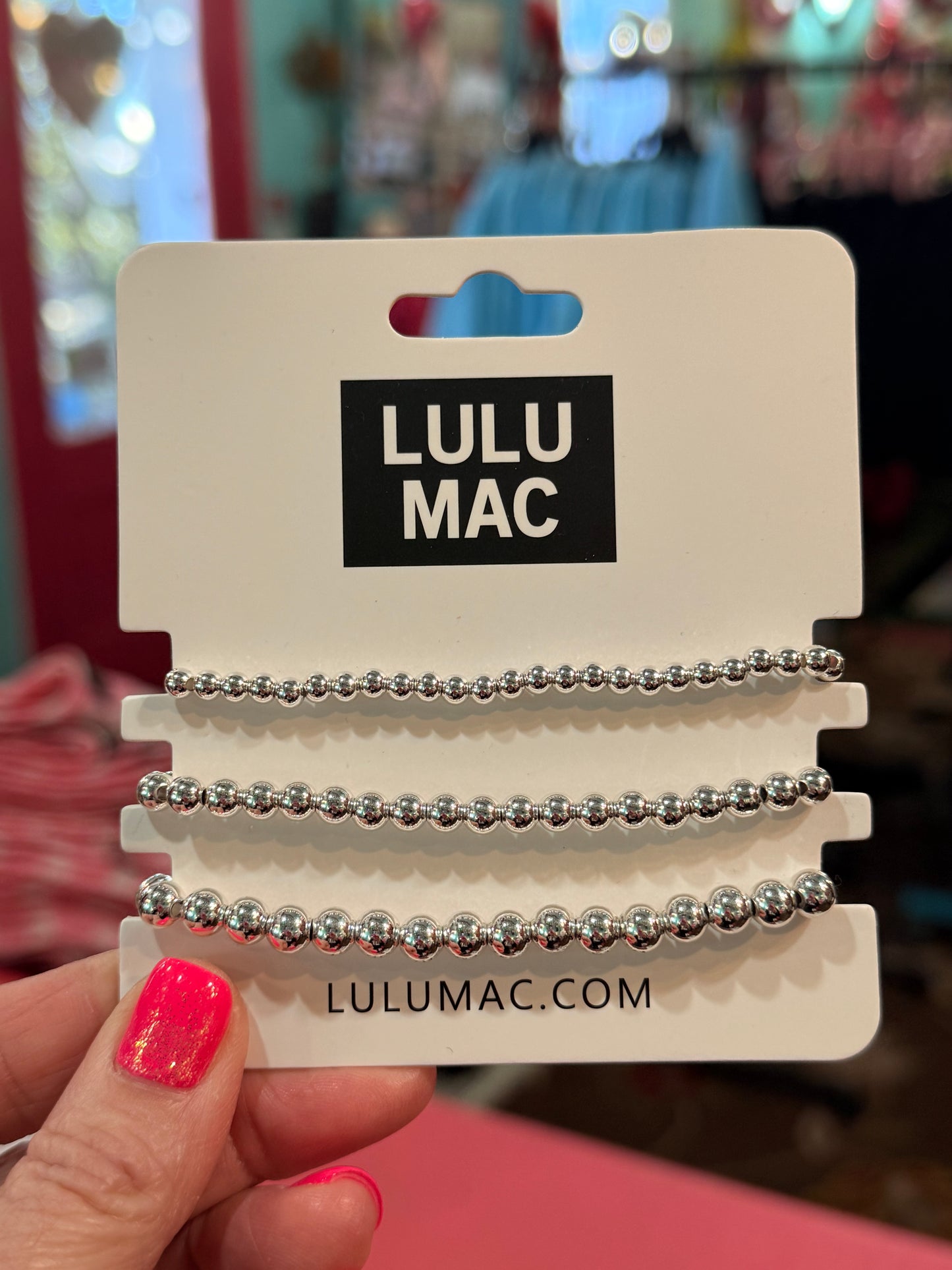 Silver Triple Beaded LuLu MAC Stack #1