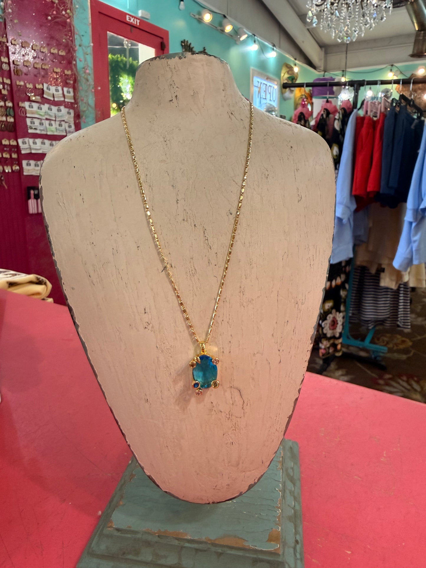 Blake Necklace in Blue