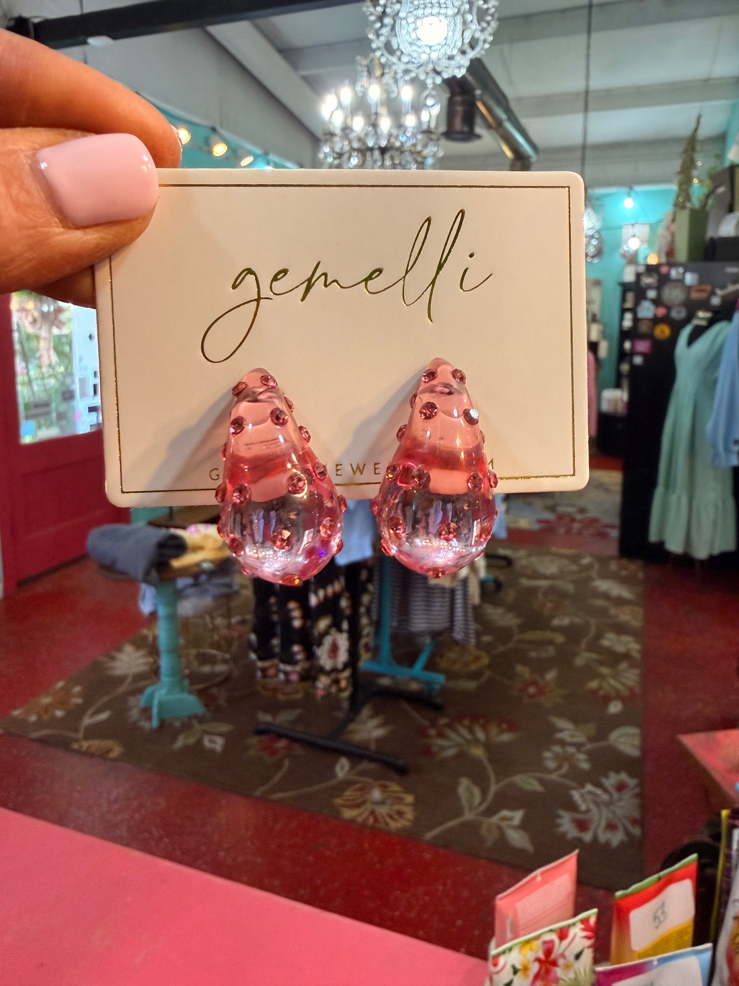 Folly Earrings in Pink