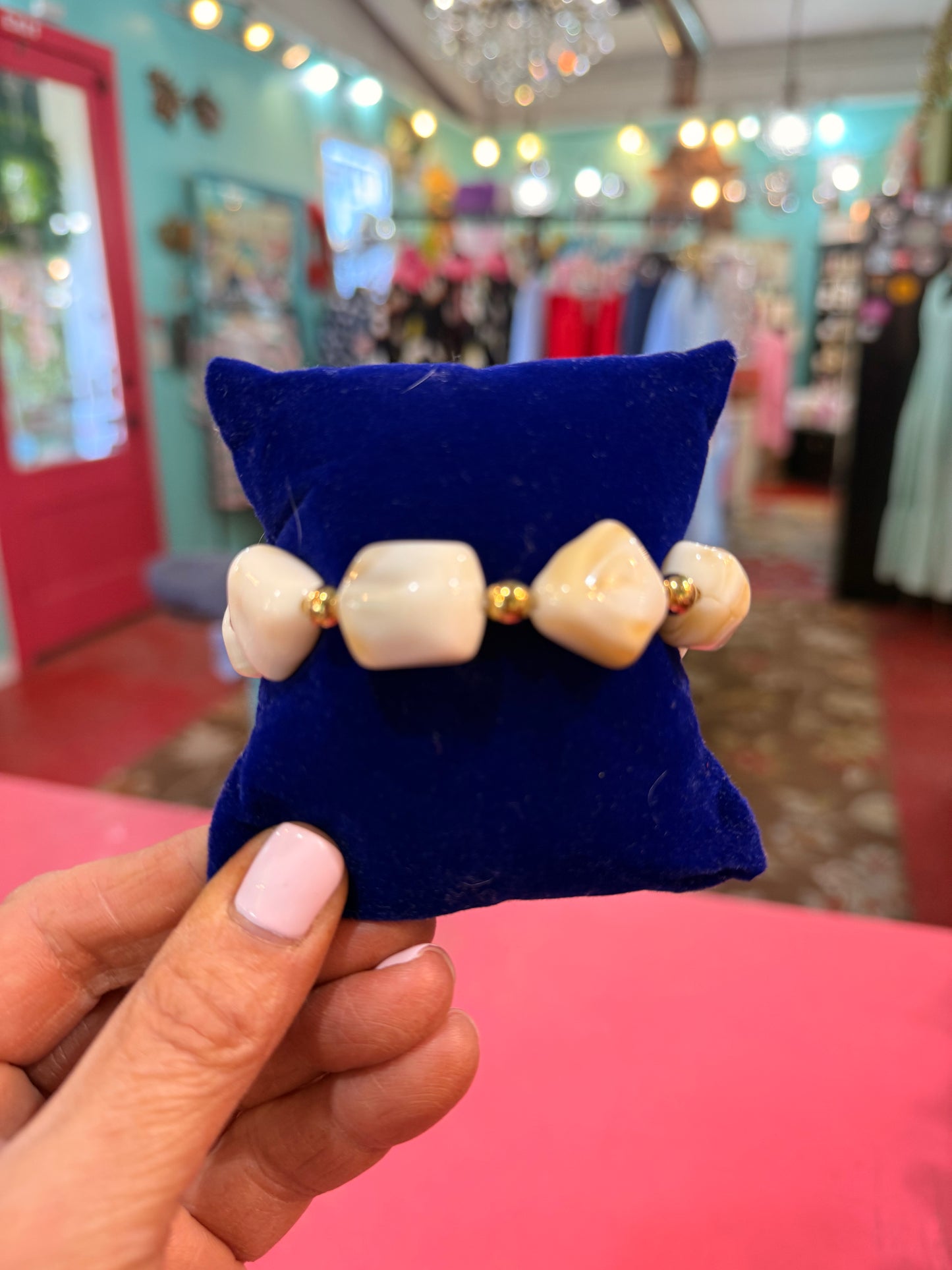 Cooper Stretch Bracelet in Ivory