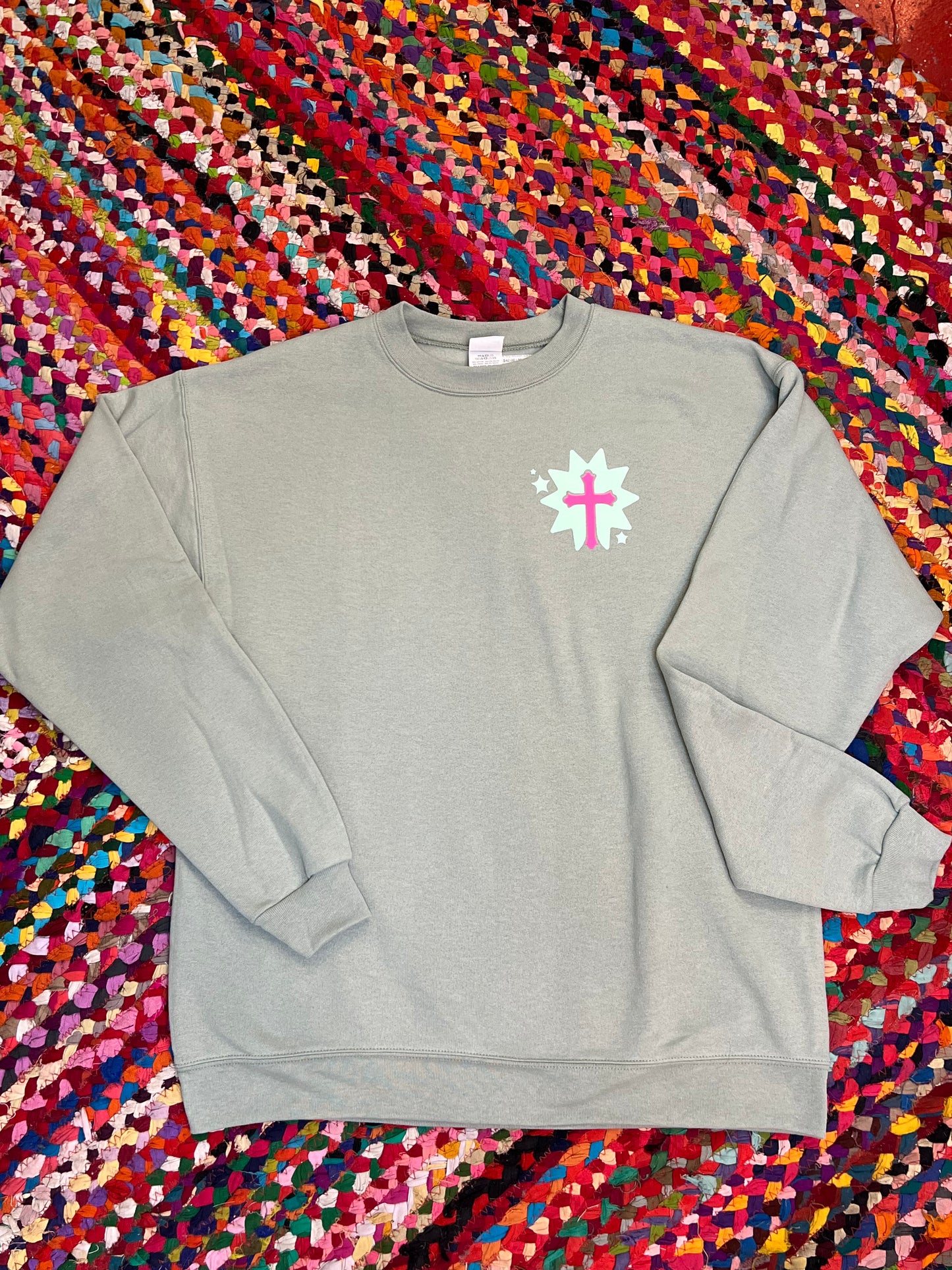 Thank My Maker Sweatshirt in Olive Green