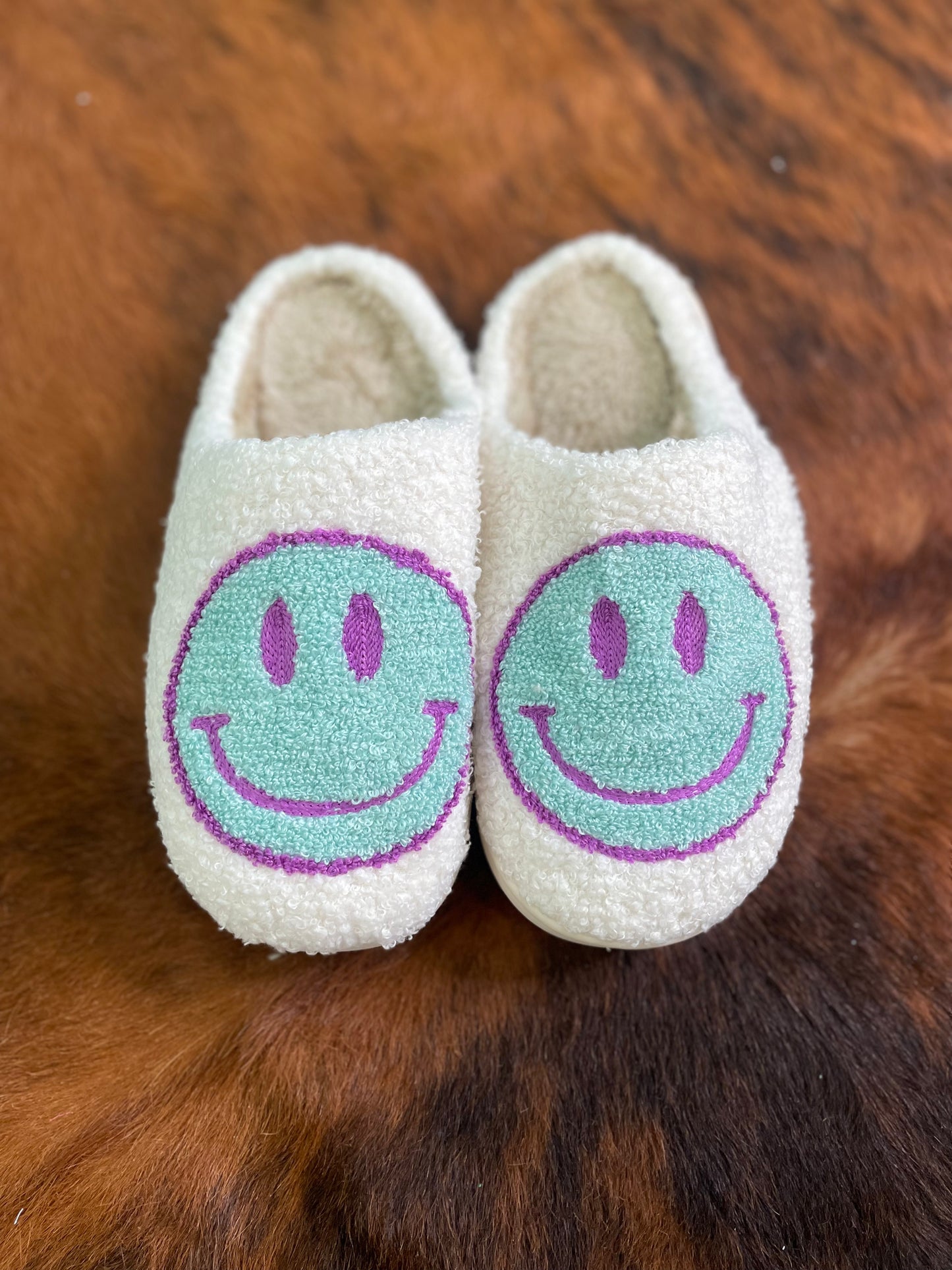 Fuchsia & Turquoise Slippers