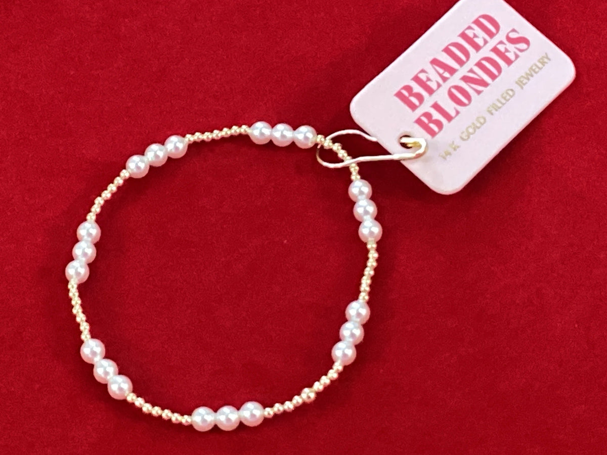 ILY Pearl Gold Bracelet