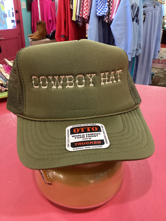 Cowboy Hat Trucker Hat