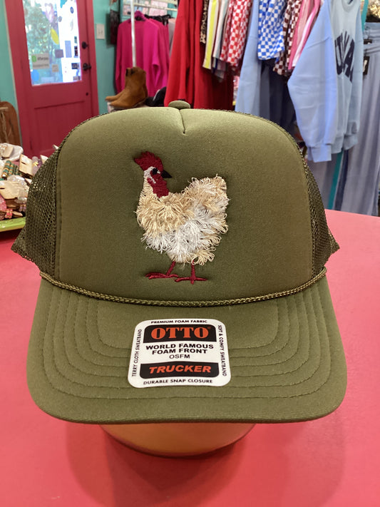 Olive Mother Clucker Trucker Hat