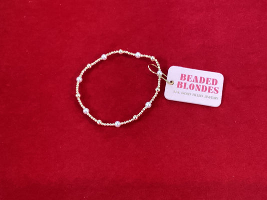 June Gold + Pearl Bracelet