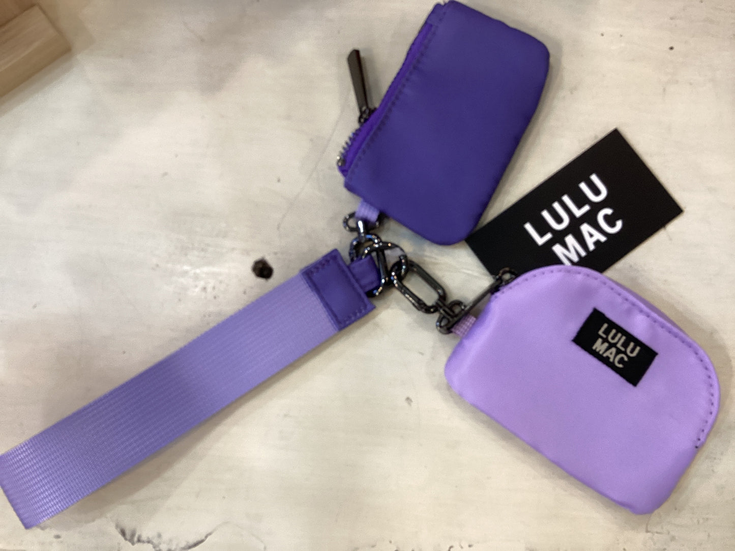 LULU MAC DOUBLE POUCH IN PURPLE