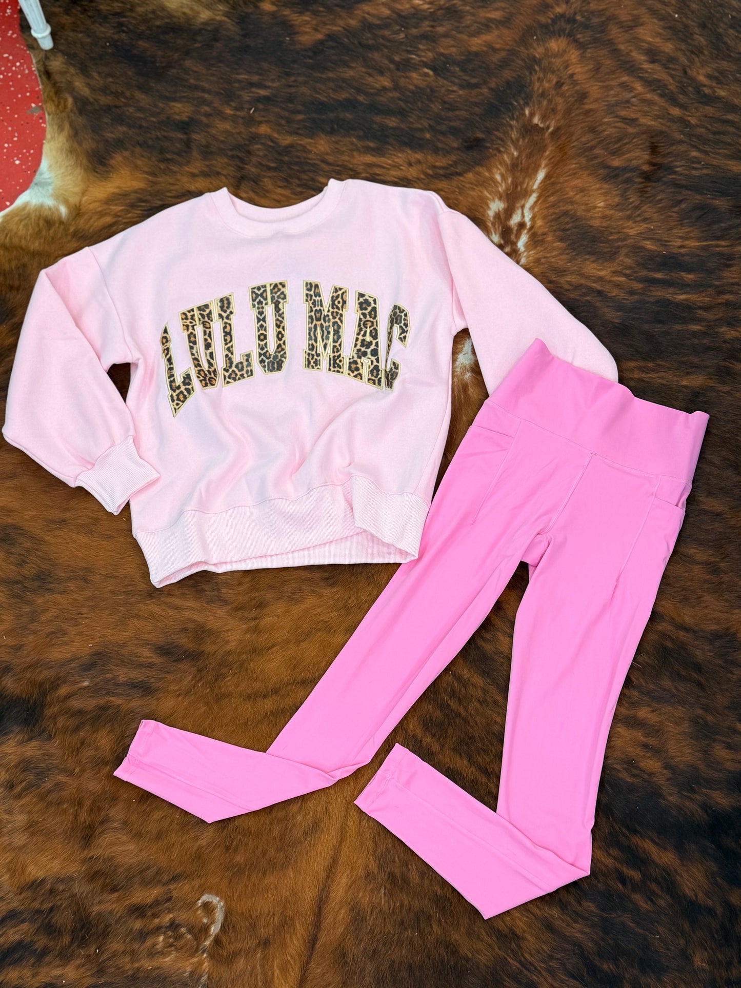 Pink LULU MAC LEGGINGS