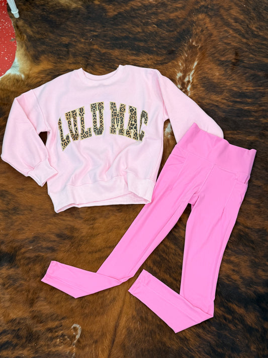 Pink LULU MAC LEGGINGS