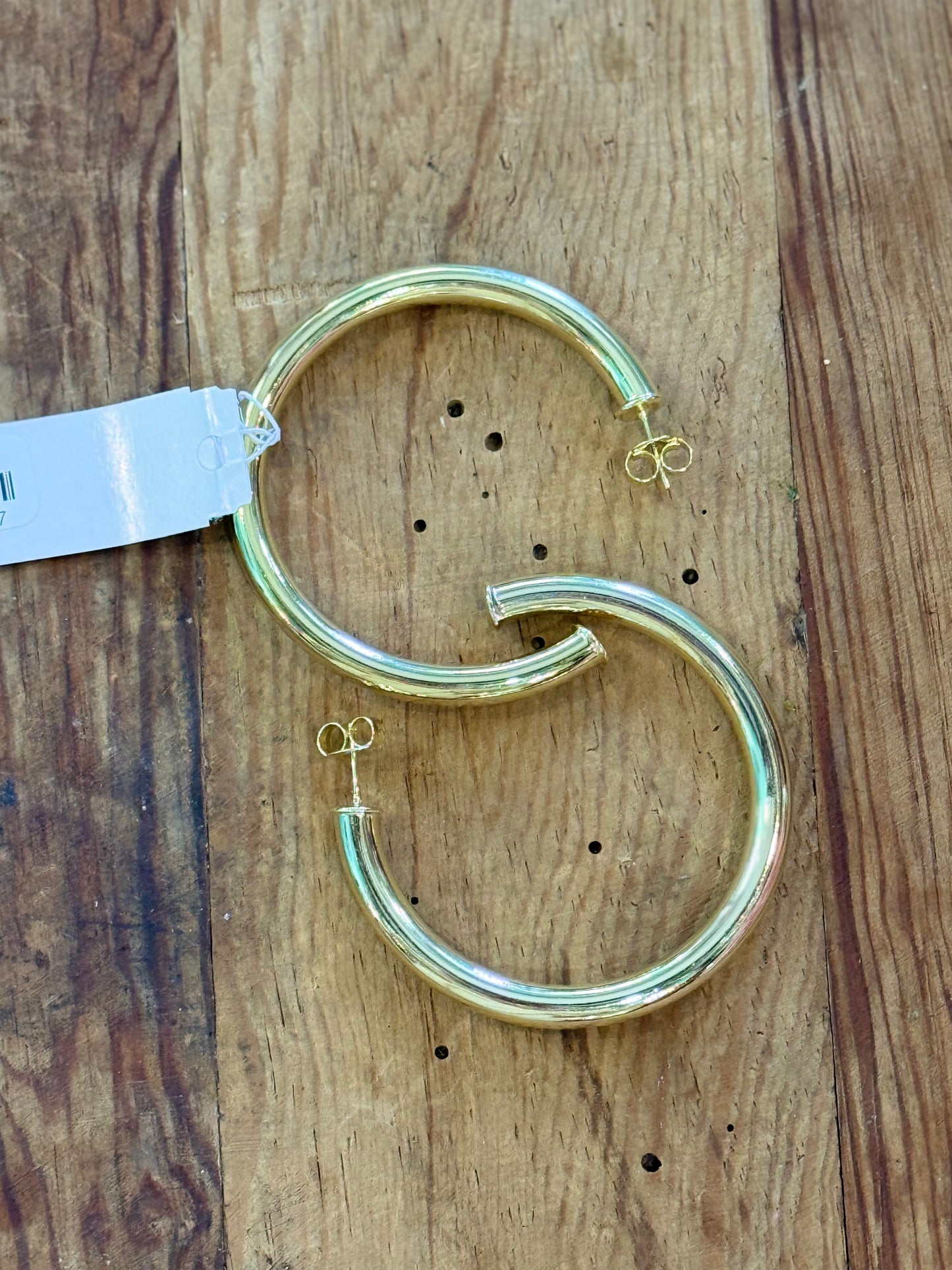 Sheila Fajl Arlene Shiny Gold Hoops