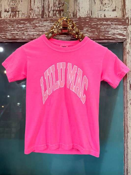 Youth LULU MAC Neon Pink POLKA DOT