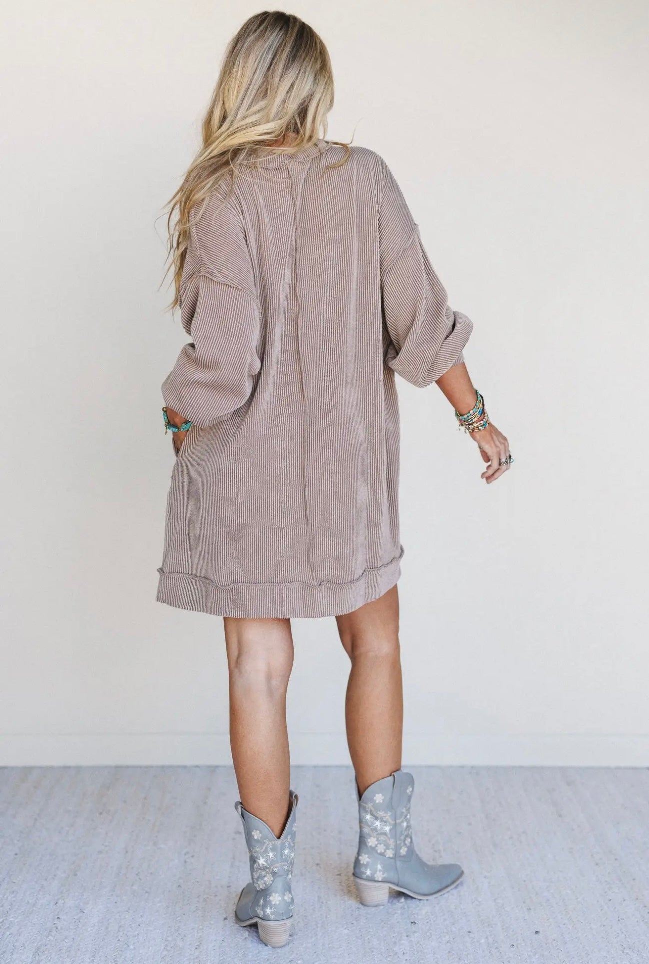Three Birds Nest Moon Glow Dress in Acorn