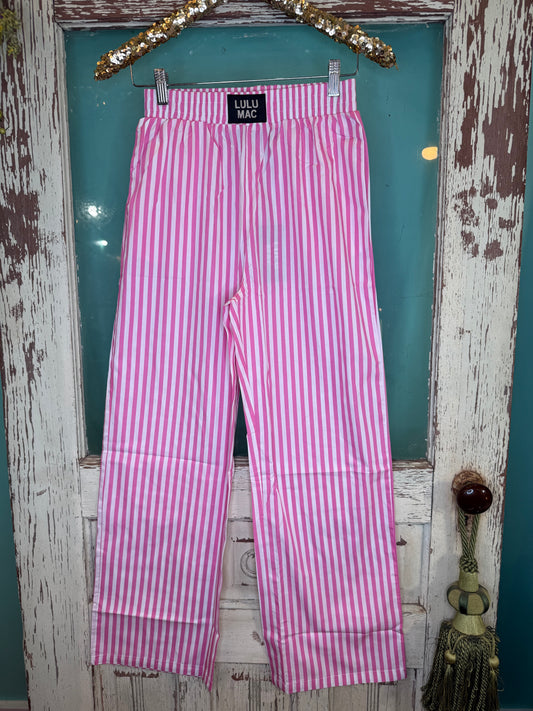 LuLu Mac Pink Pin Stripe Pants